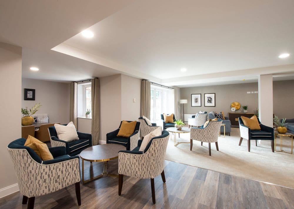 Communal Lounge at Westgate-on-Sea Retirement Development in Kent