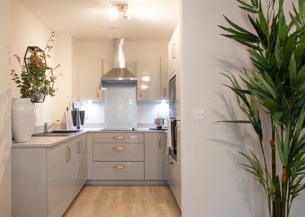 Kitchen at Westgate-on-Sea Retirement Development in Kent