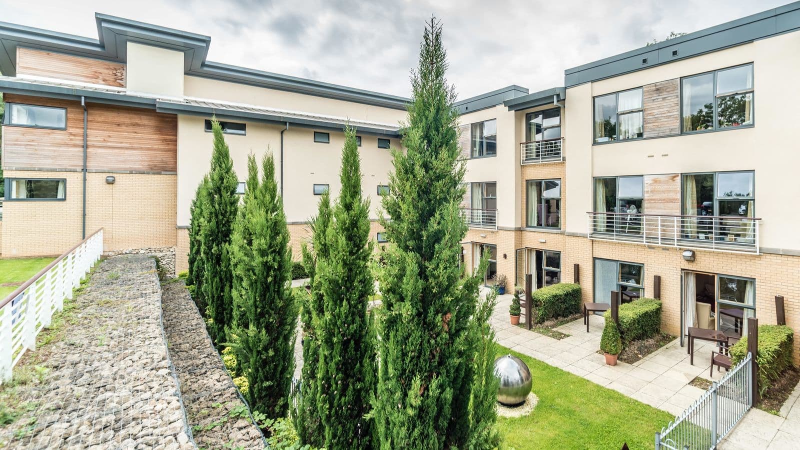 Garden at Whittington House Care Home in Cheltenham, Gloucestershire