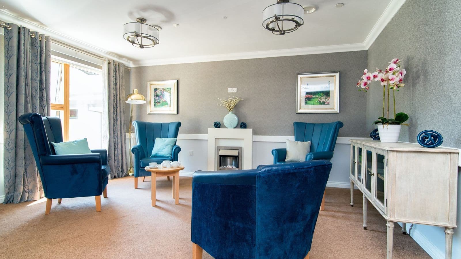 Communal Lounge at Whittington House Care Home in Cheltenham, Gloucestershire