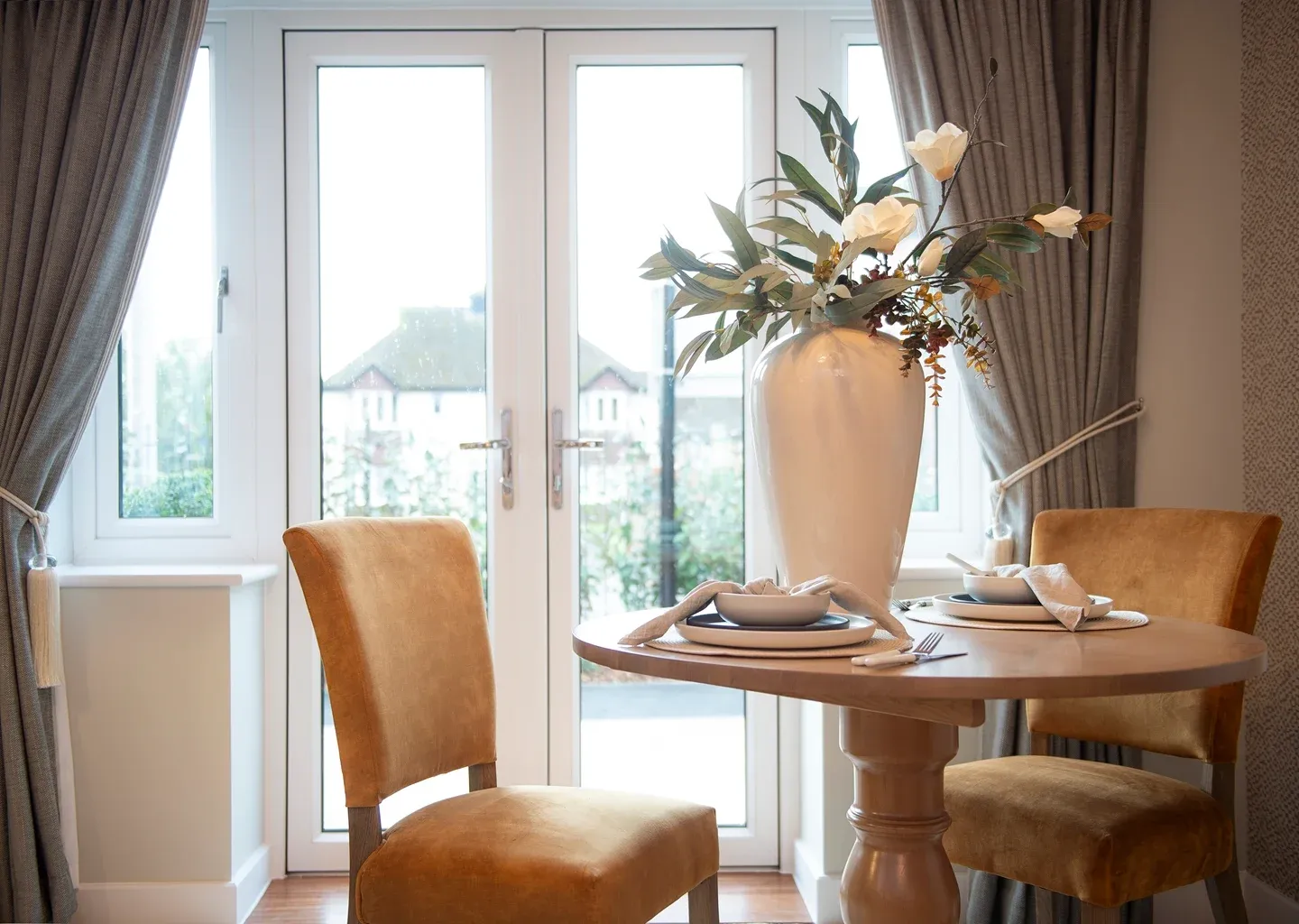 Dining Area at William House Retirement Apartment in Thatcham, West Berkshire