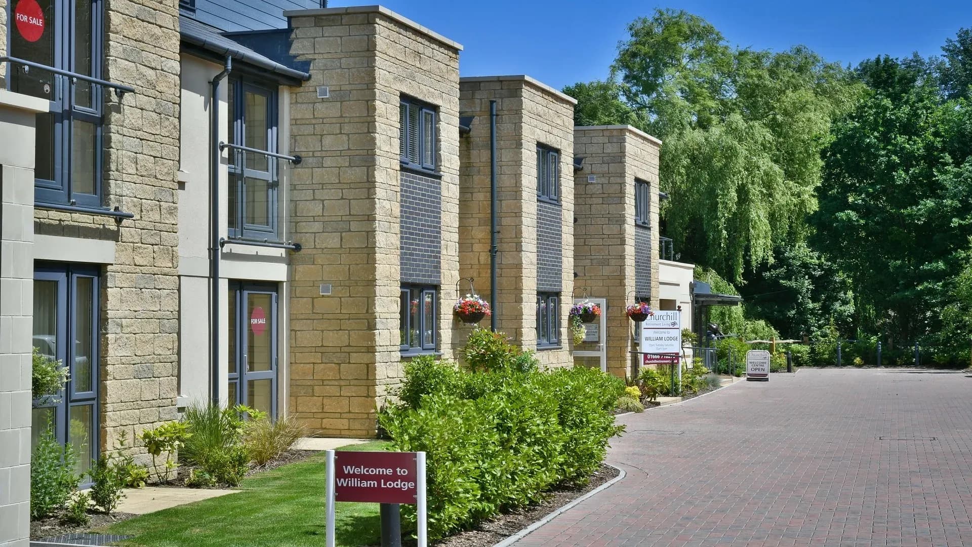 Exterior of William Lodge Retirement Development in Malmesbury, Wiltshire