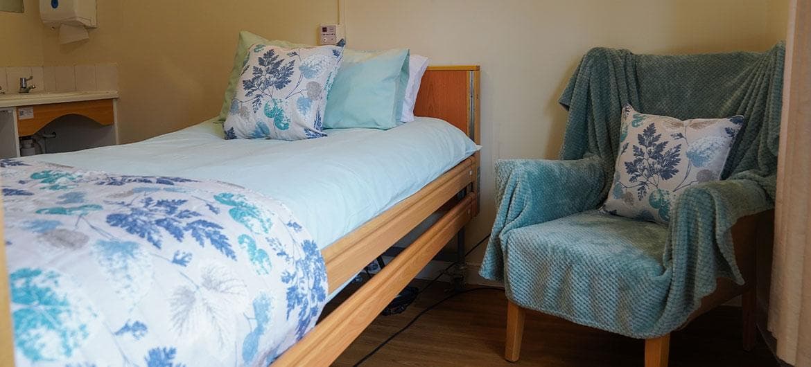 Bedroom at Willow Gardens Residential & Nursing Home, Bootle, Merseyside