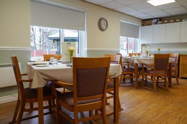 Dining Area at Willow Gardens Residential & Nursing Home, Bootle, Merseyside