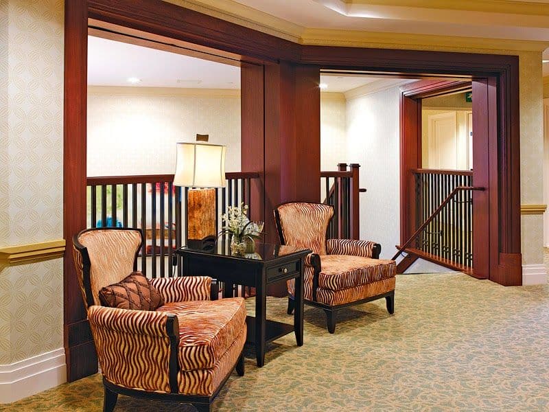 Seating area of Signature at Winchester Care Home in Winchester. Hampshire