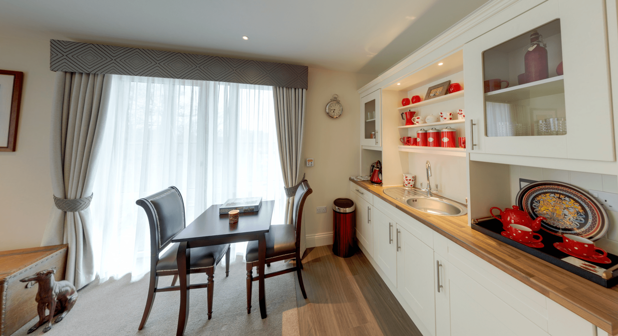 Kitchen area of Signature at Winchester Care Home in Winchester. Hampshire