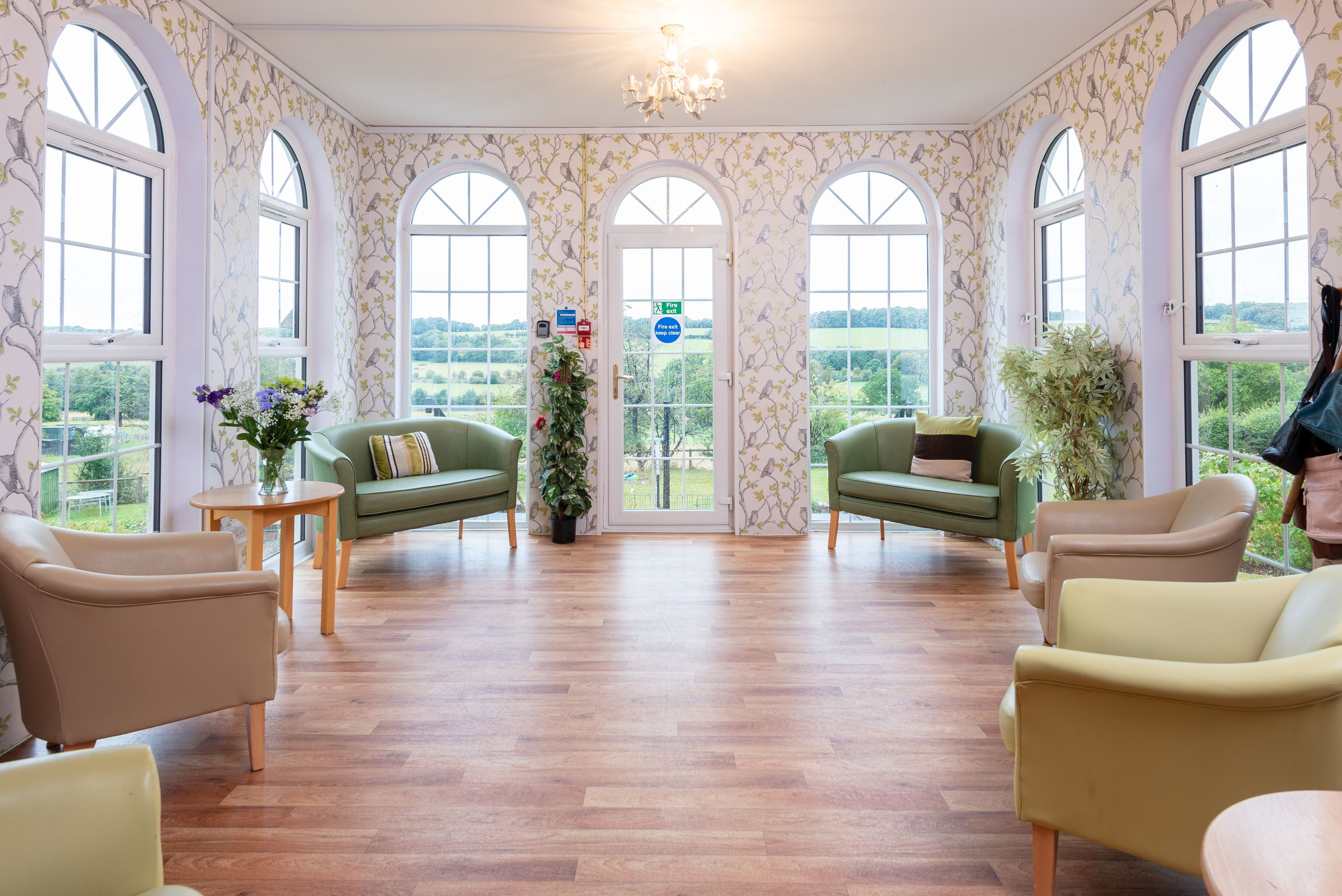 Lounge of Woodlands Park care home in Great Missenden, Buckinghamshire