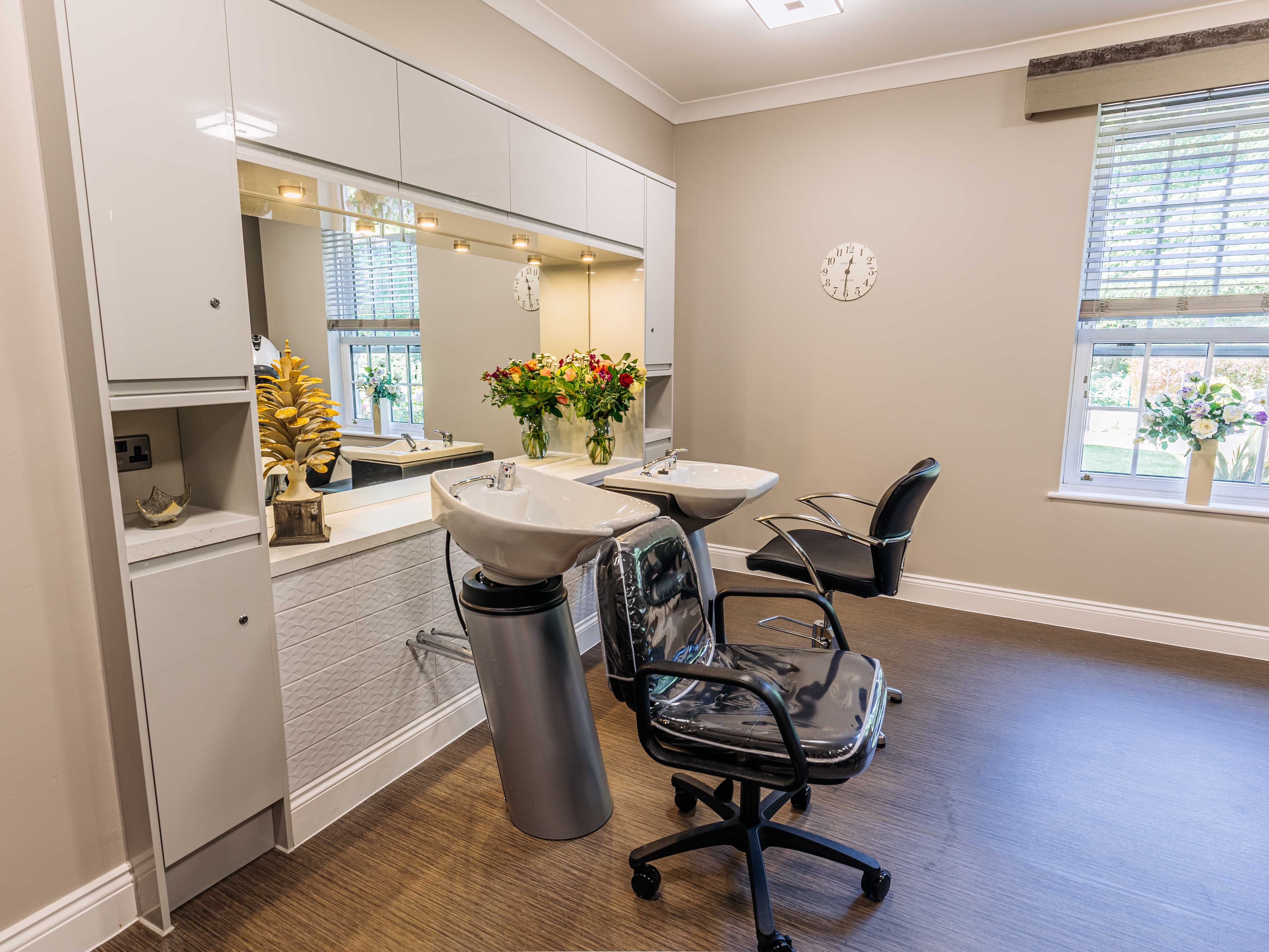 Salon at at Worplesdon View Care Home in Guildford, Surrey