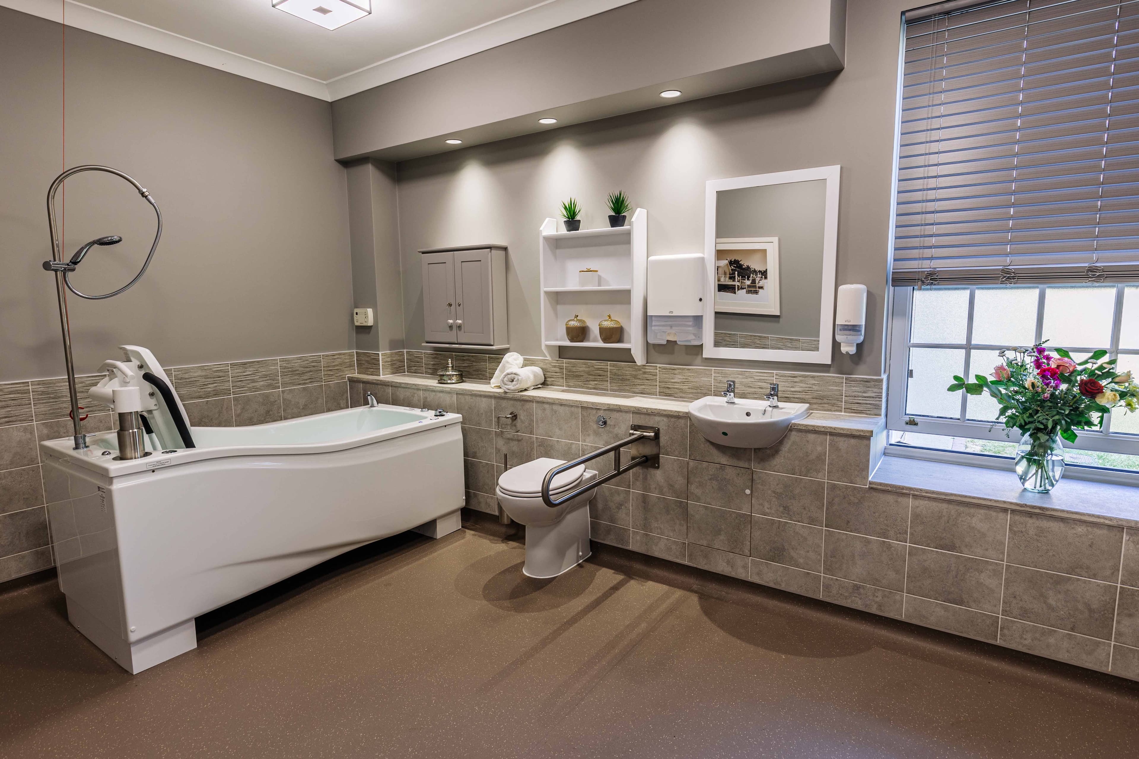 Bathroom at Worplesdon View Care Home in Guildford, Surrey