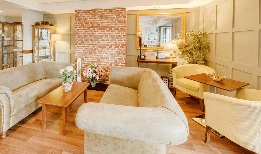 Communal Lounge of Allingham House in Altrincham, Trafford