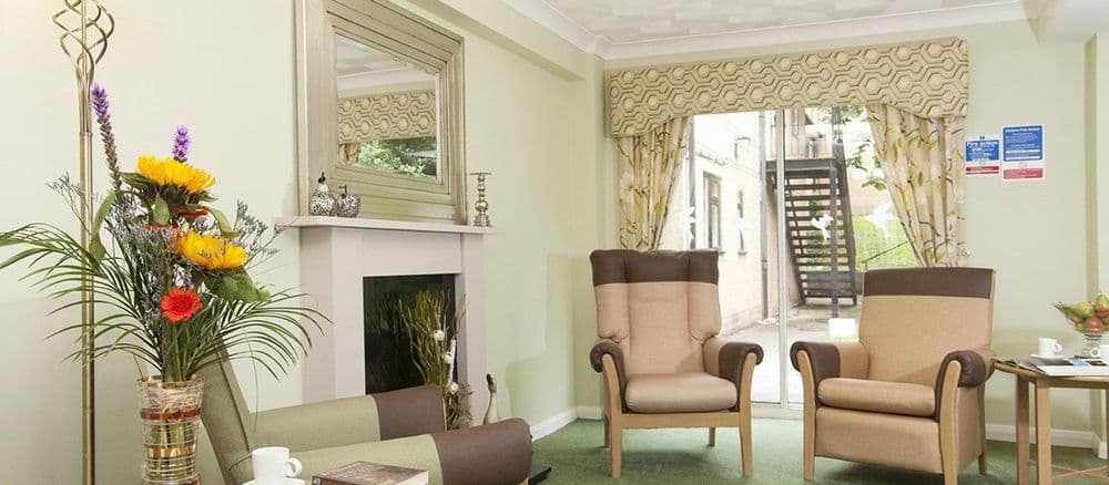 The communal area in the Balmoral Care Home in Sheffield