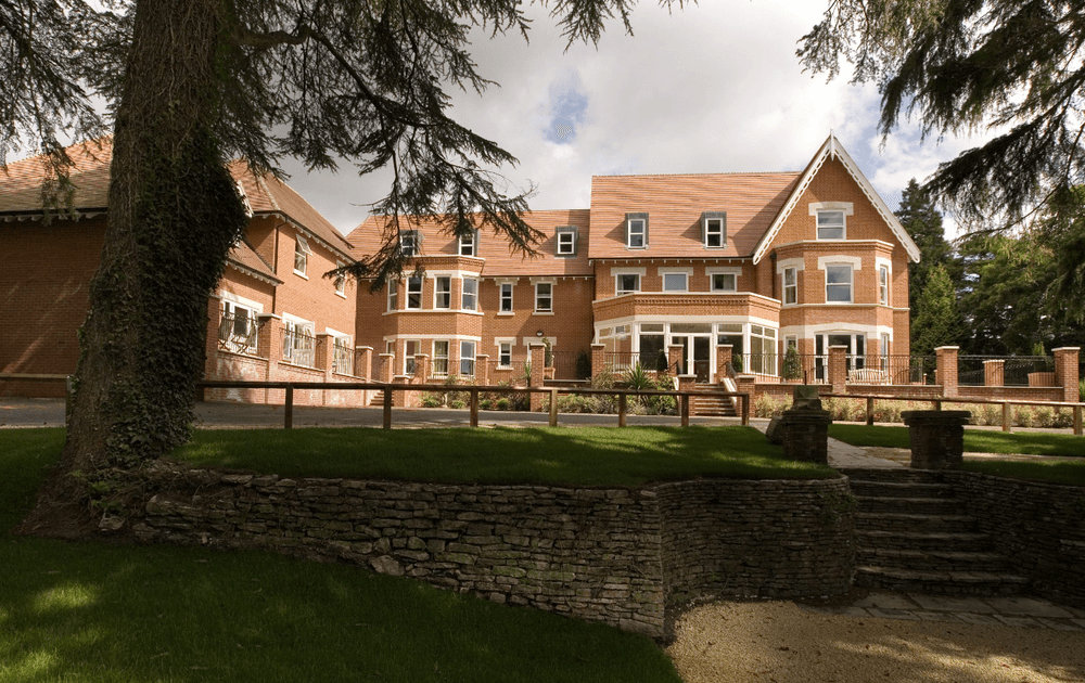 Exterior of Branksome Park Care Home in Poole, Dorset