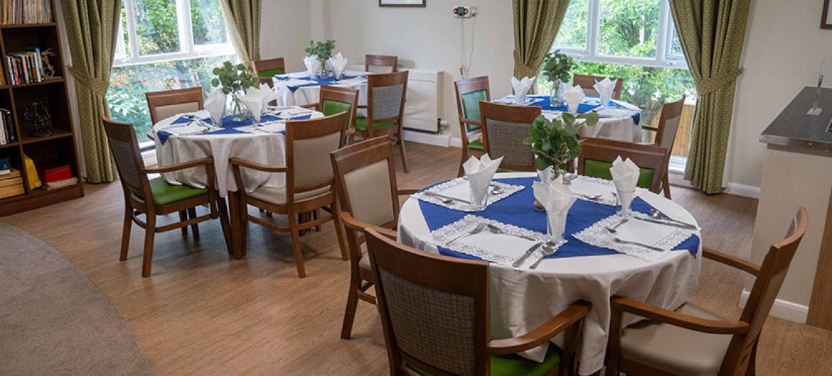 Dining Area at Rowanweald Residential and Nursing, Harrow