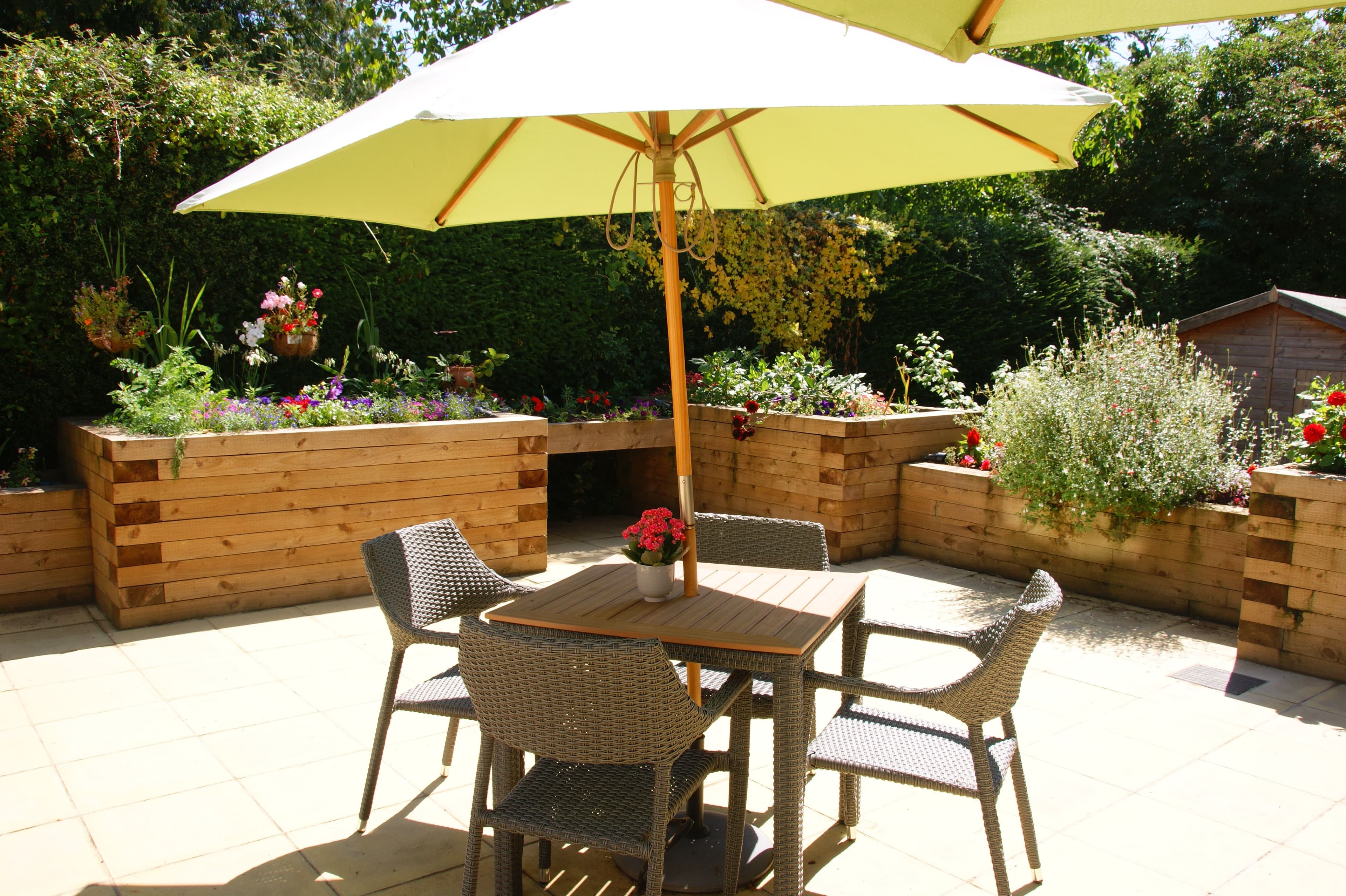 Garden at Downs House Care Home in Petersfield, Hampshire