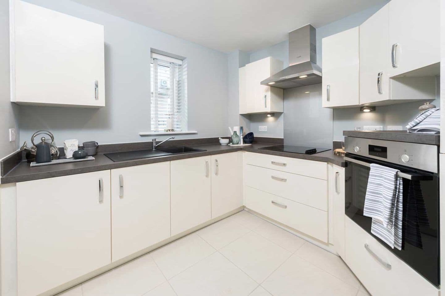 Kitchen of Waveney Place retirement development in Harlesdon, Norfolk