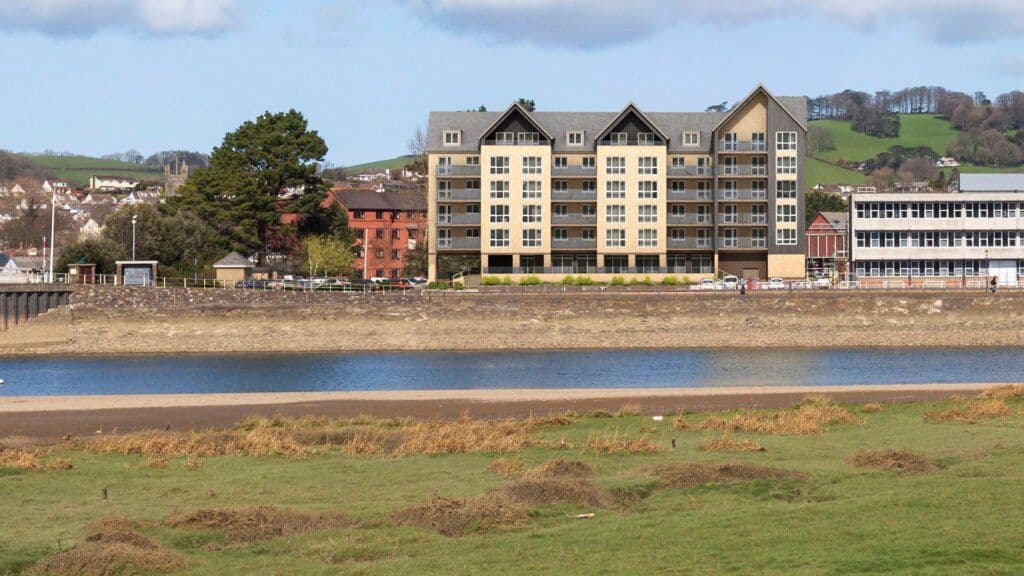 Exterior of Barnstaple retirement development in Barnstaple, Devon