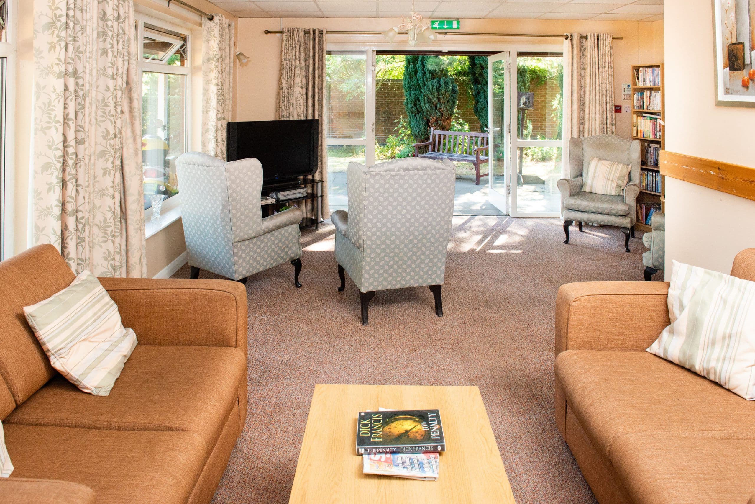 Communal area of Codnor Park Care Home in Ripley, Derbyshire