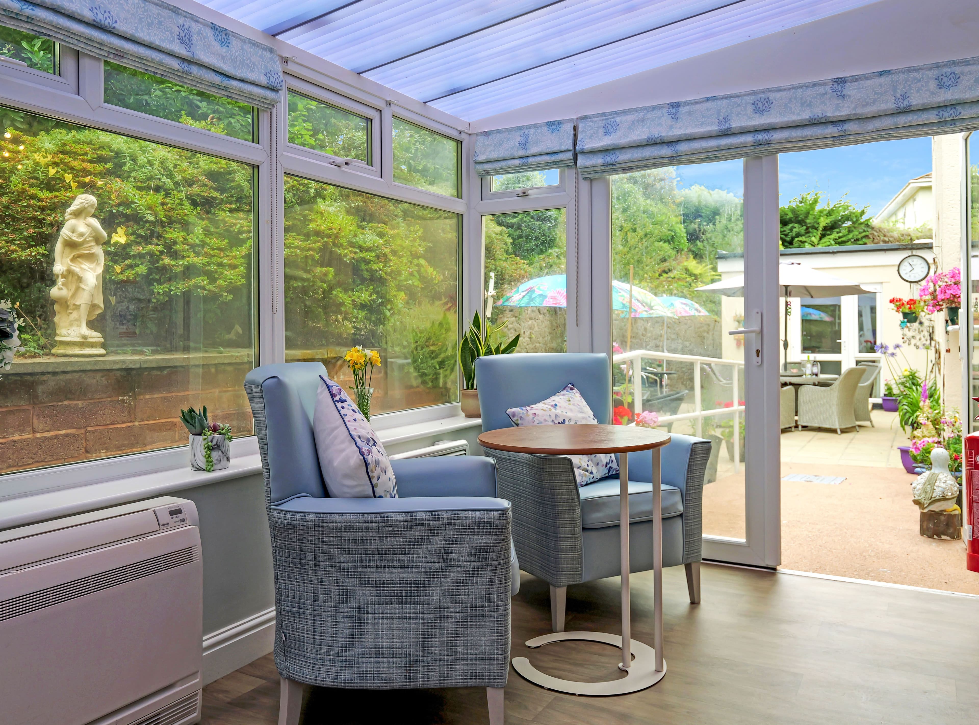 Communal area of The Firs in Budleigh Salterton, Devon