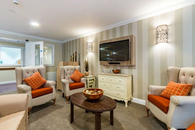 Communal Lounge of Skylark House Care Home in Horsham, West Sussex