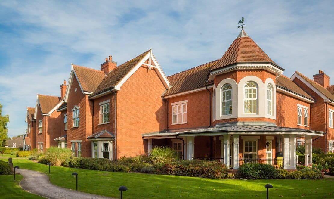 Exterior photo of Foxland Grange Care Home in Wolverhampton
