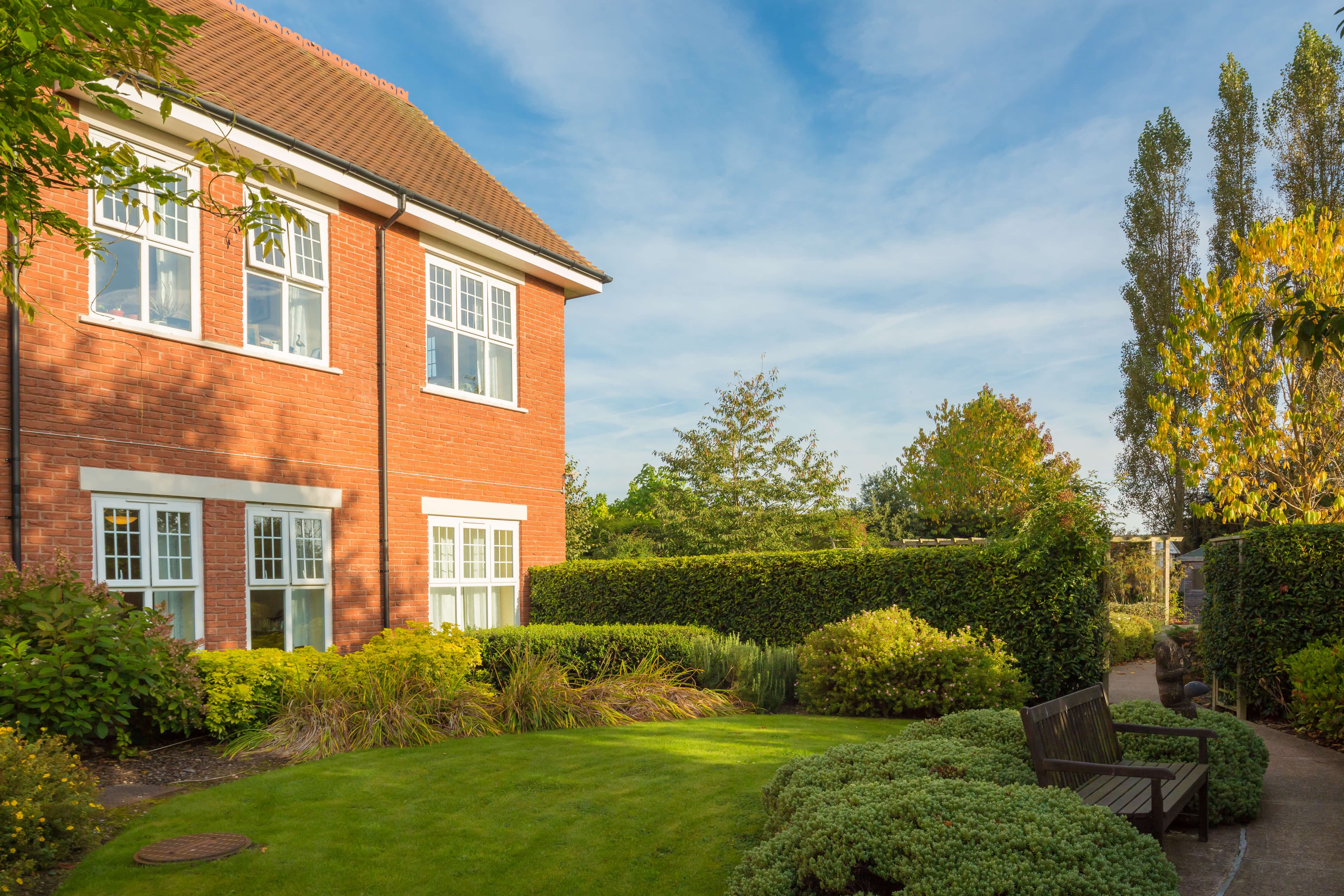 Garden at Foxland Grange Care Home in Wolverhampton