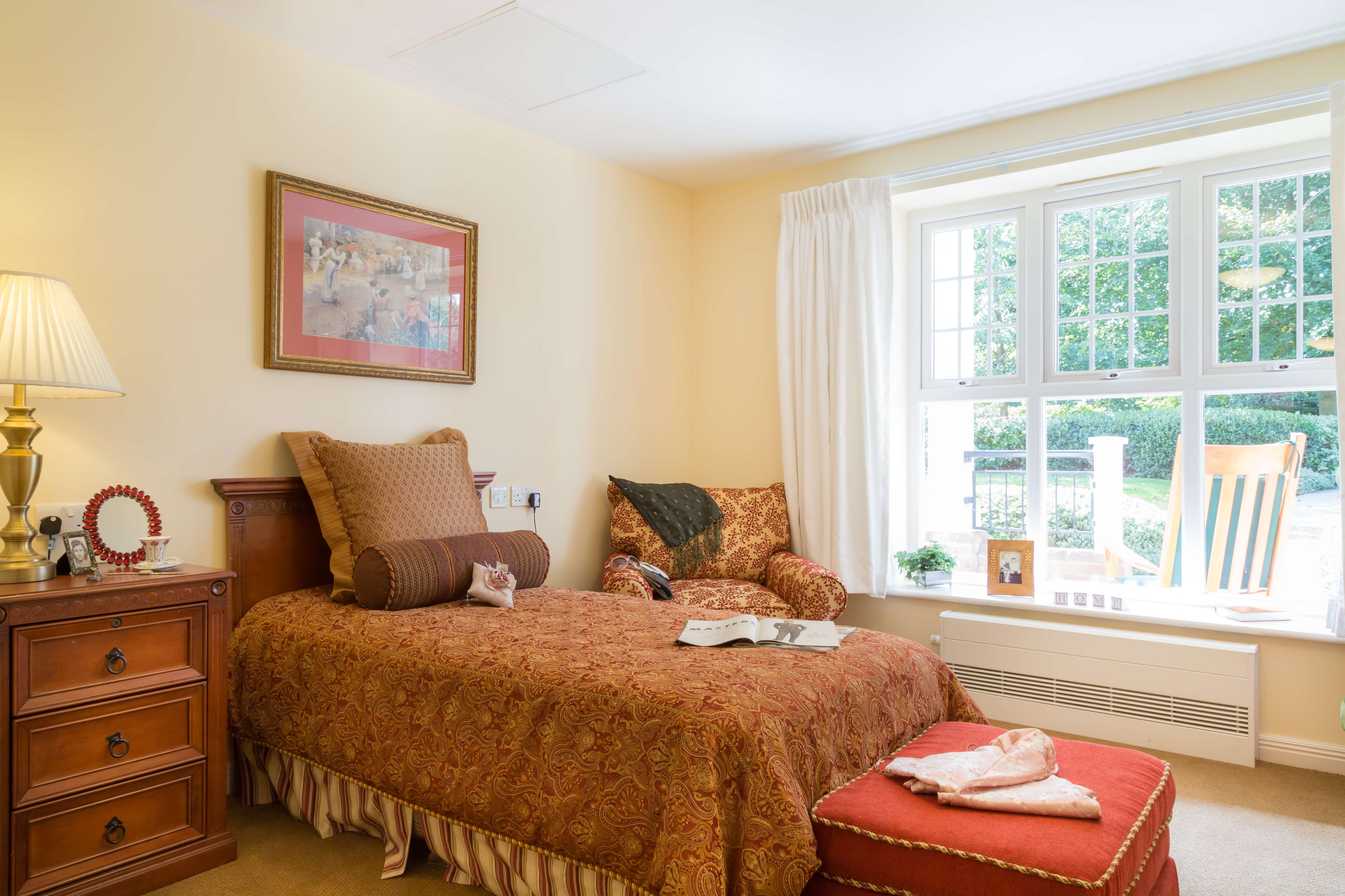 Bedroom at Foxland Grange Care Home in Wolverhampton, West Midlands