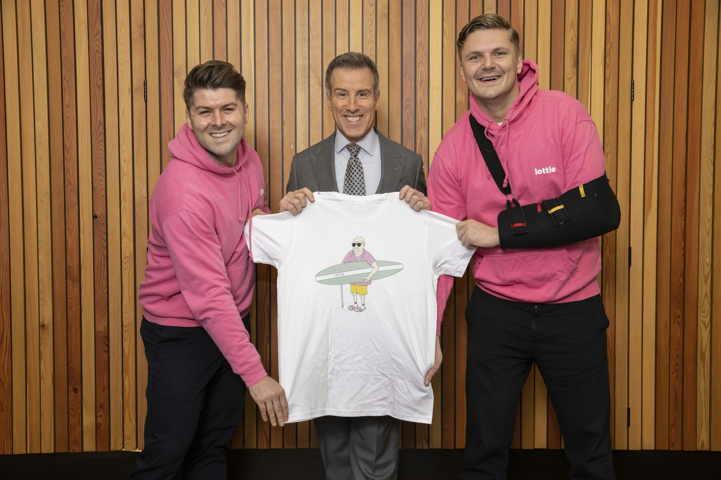 Chris Donnelly, Anton Du Beke and Will Donnelly of Lottie