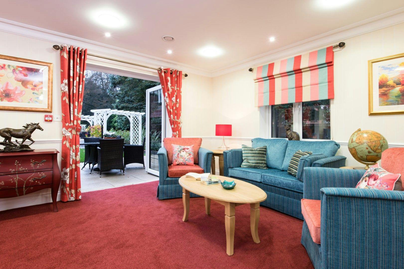 Communal Area at Anya court Care Home in Rugby, Warwickshire