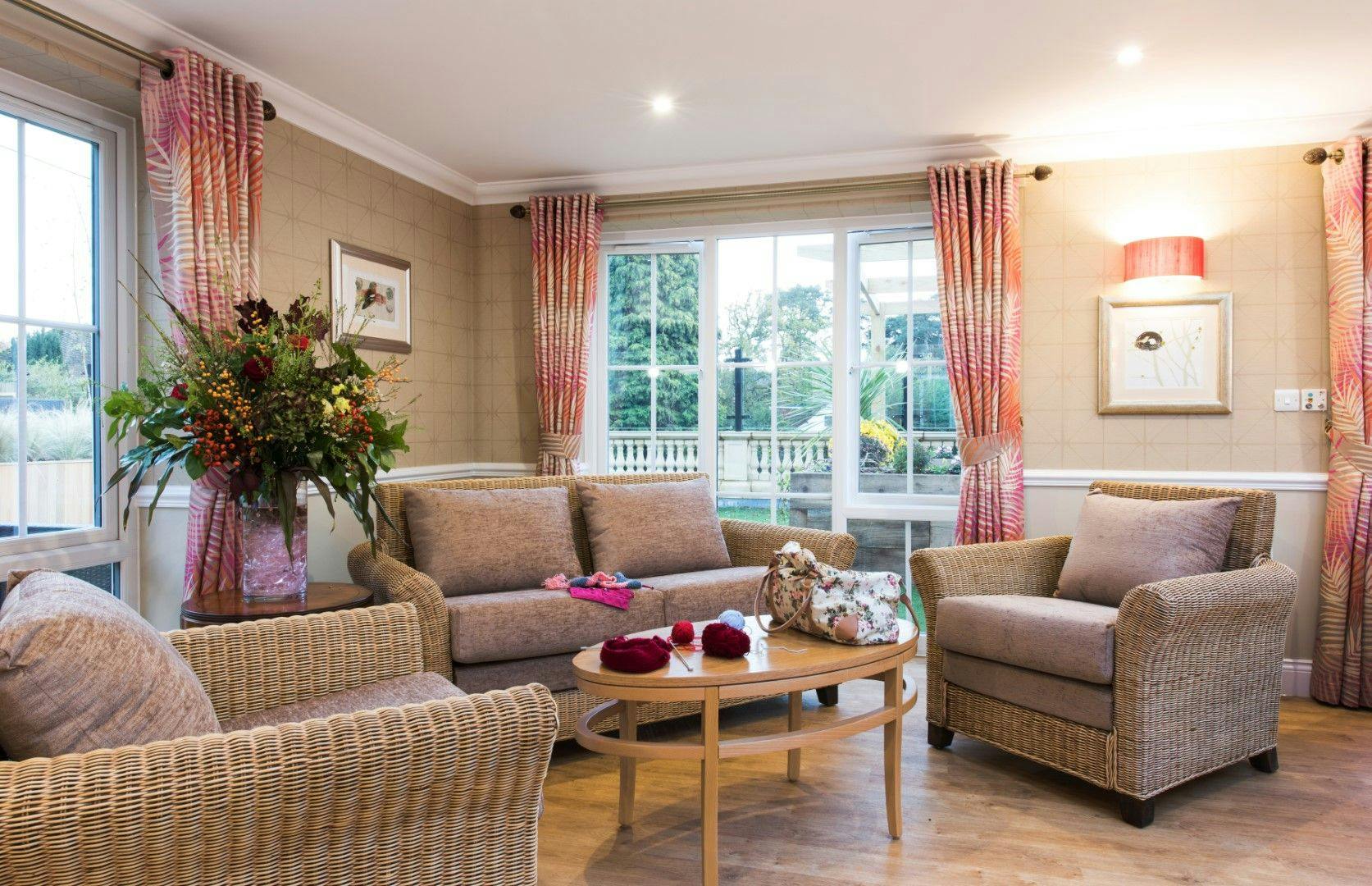 Communal Area at Lakeview Care Home in Surrey, South East England