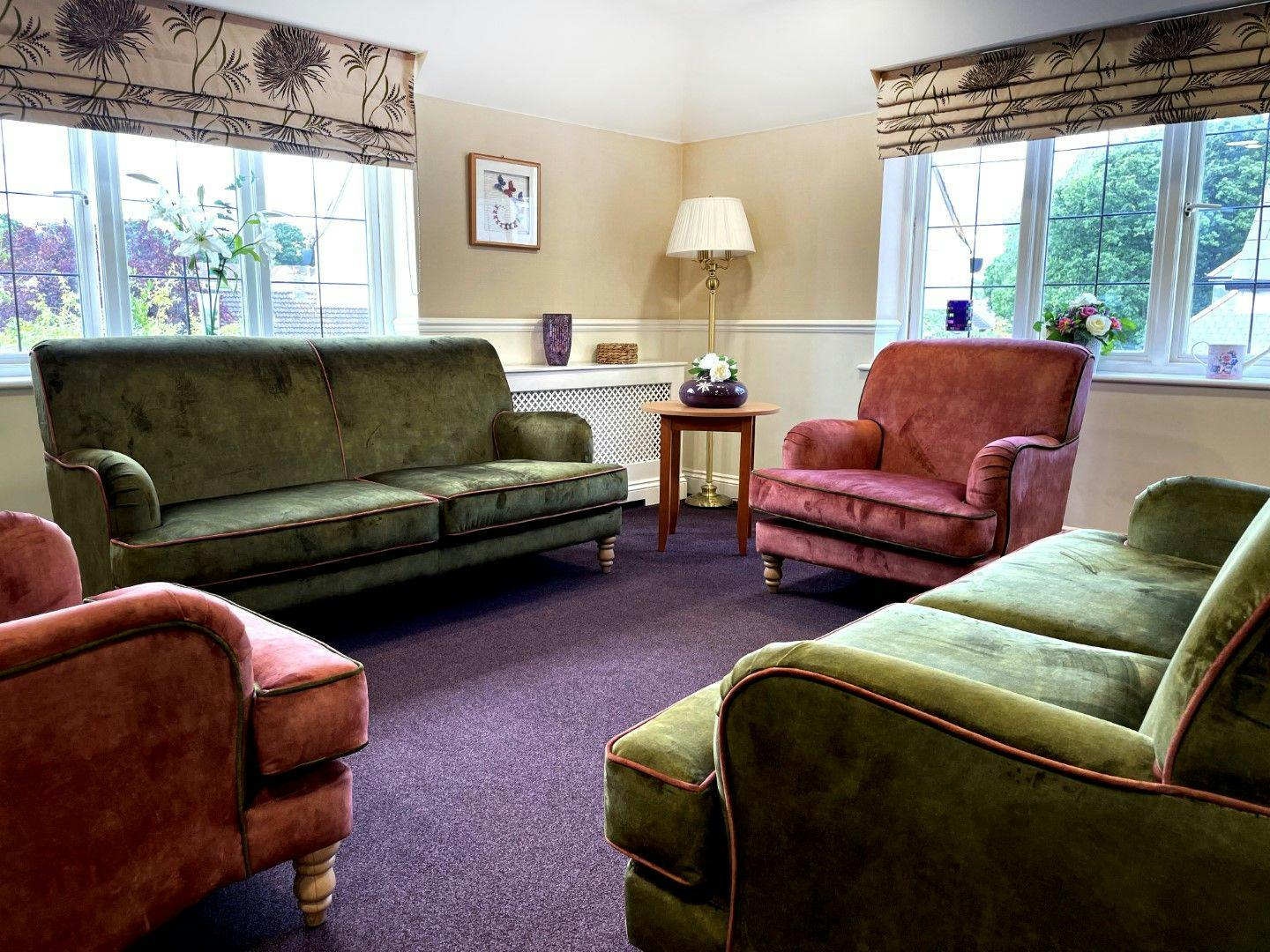 Communal Lounge at Anisha Grange Care Home in Billericay, Basildon