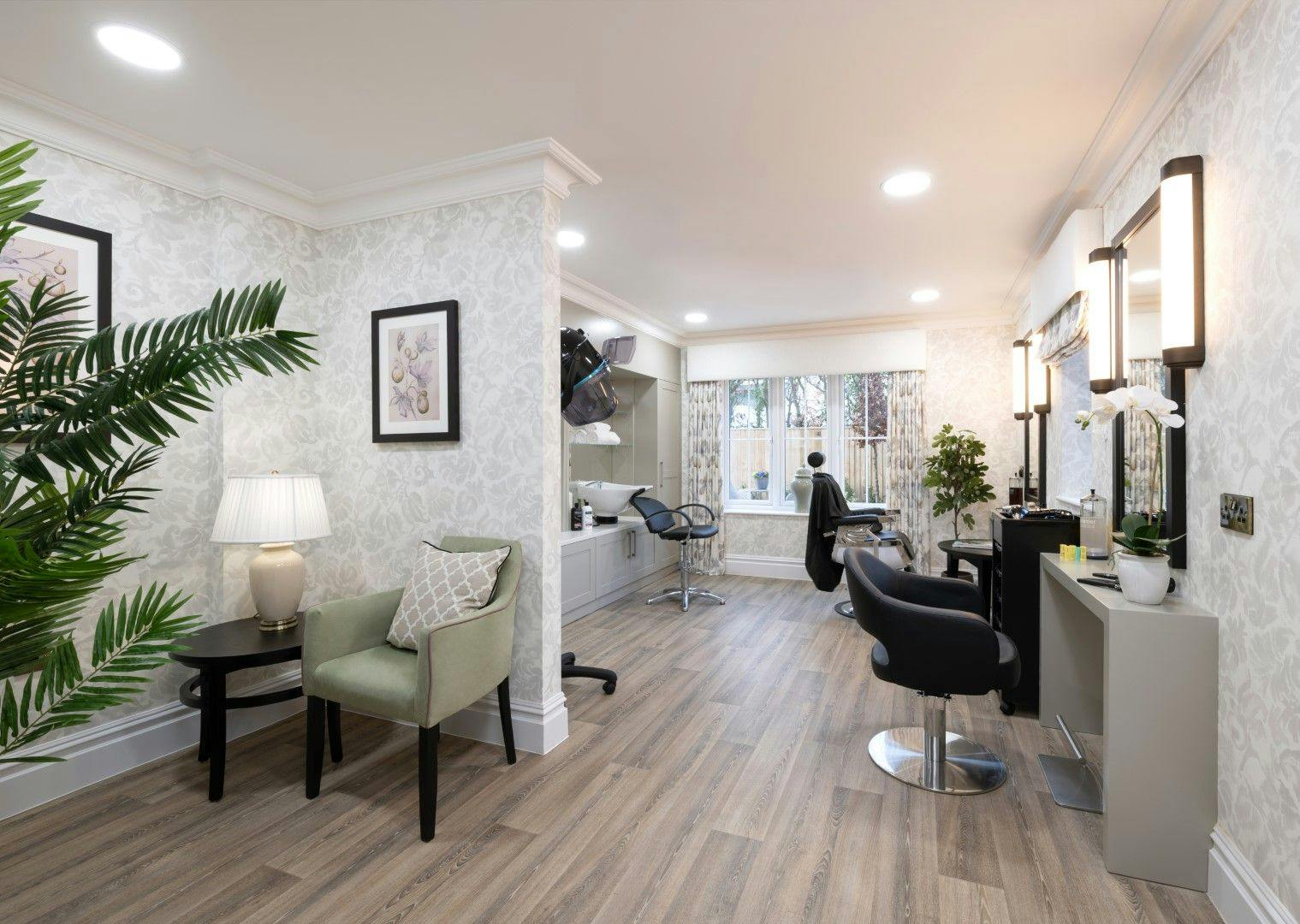 Salon at Henley Manor Care Home in Henley-on-Thames, South Oxfordshire