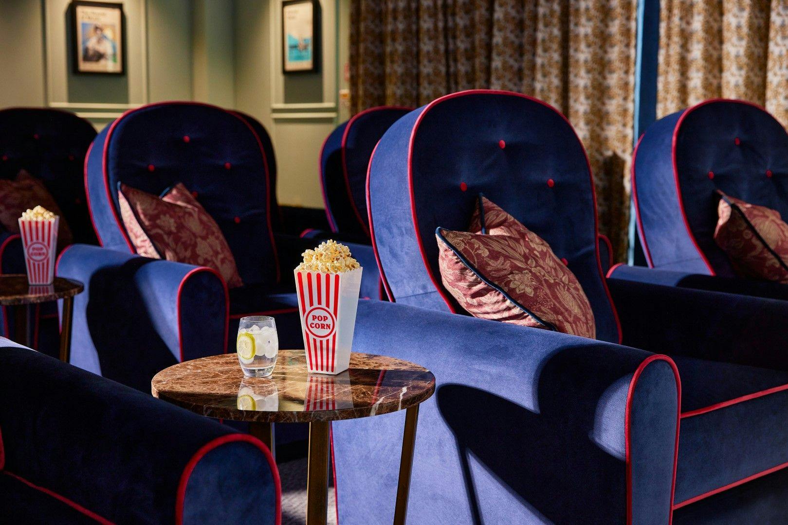 Cinema at Angmering Grange Care Home in Littlehampton, West Sussex