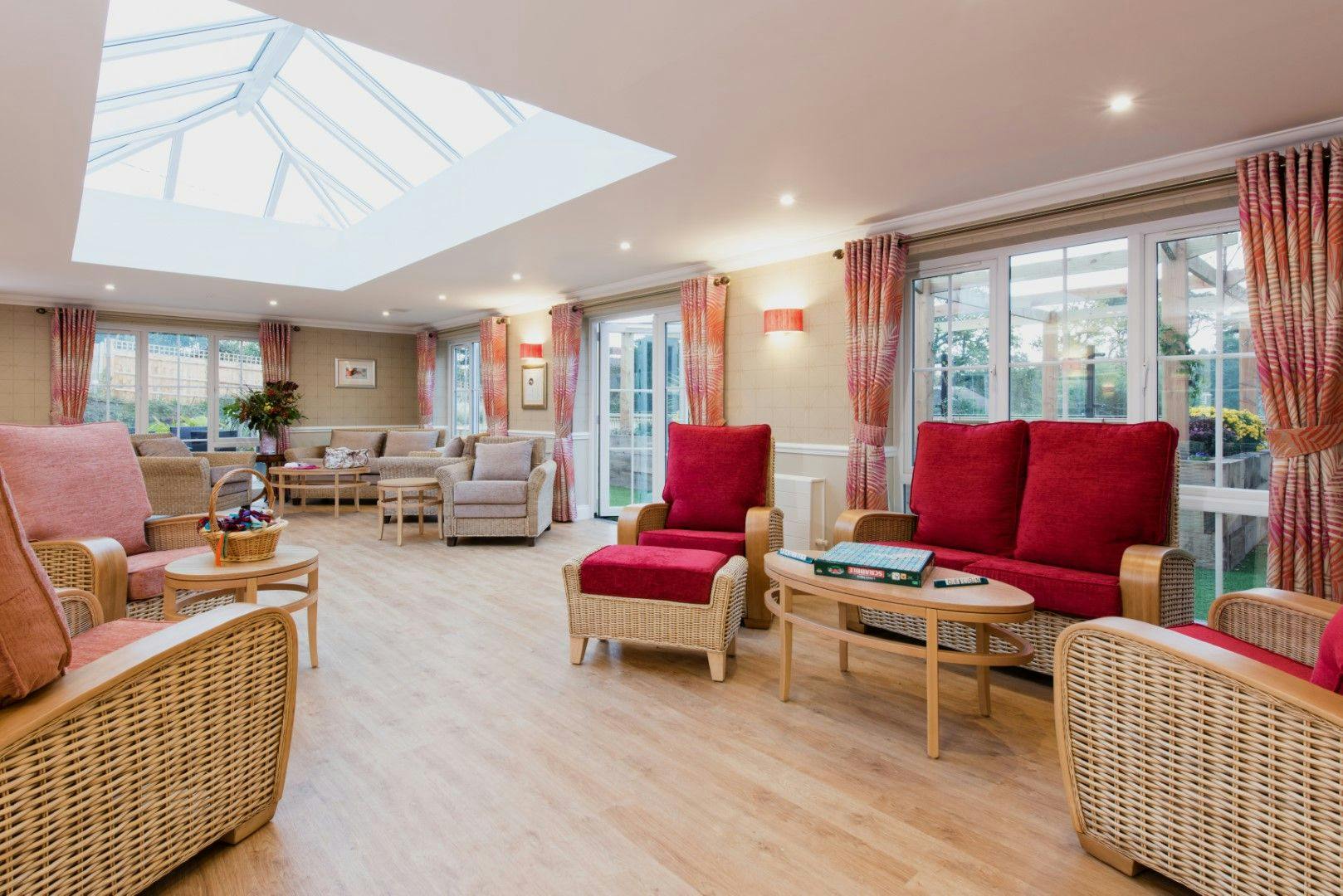 Communal Area at Lakeview Care Home in Surrey, South East England