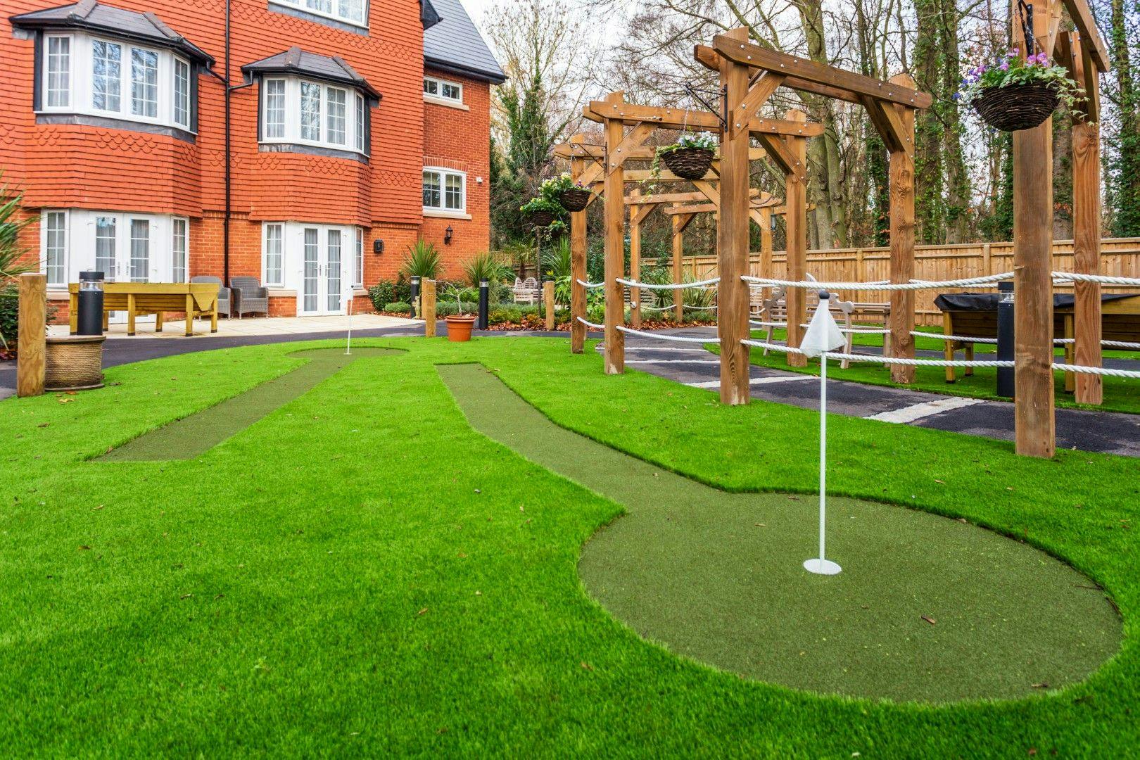 Garden at Henley Manor Care Home in Henley-on-Thames, South Oxfordshire