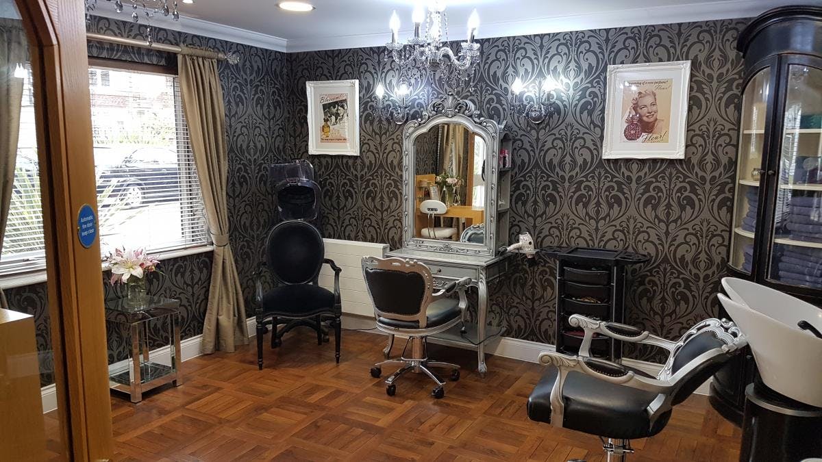 Salon of Camberley Manor care home in Frimley, Surrey