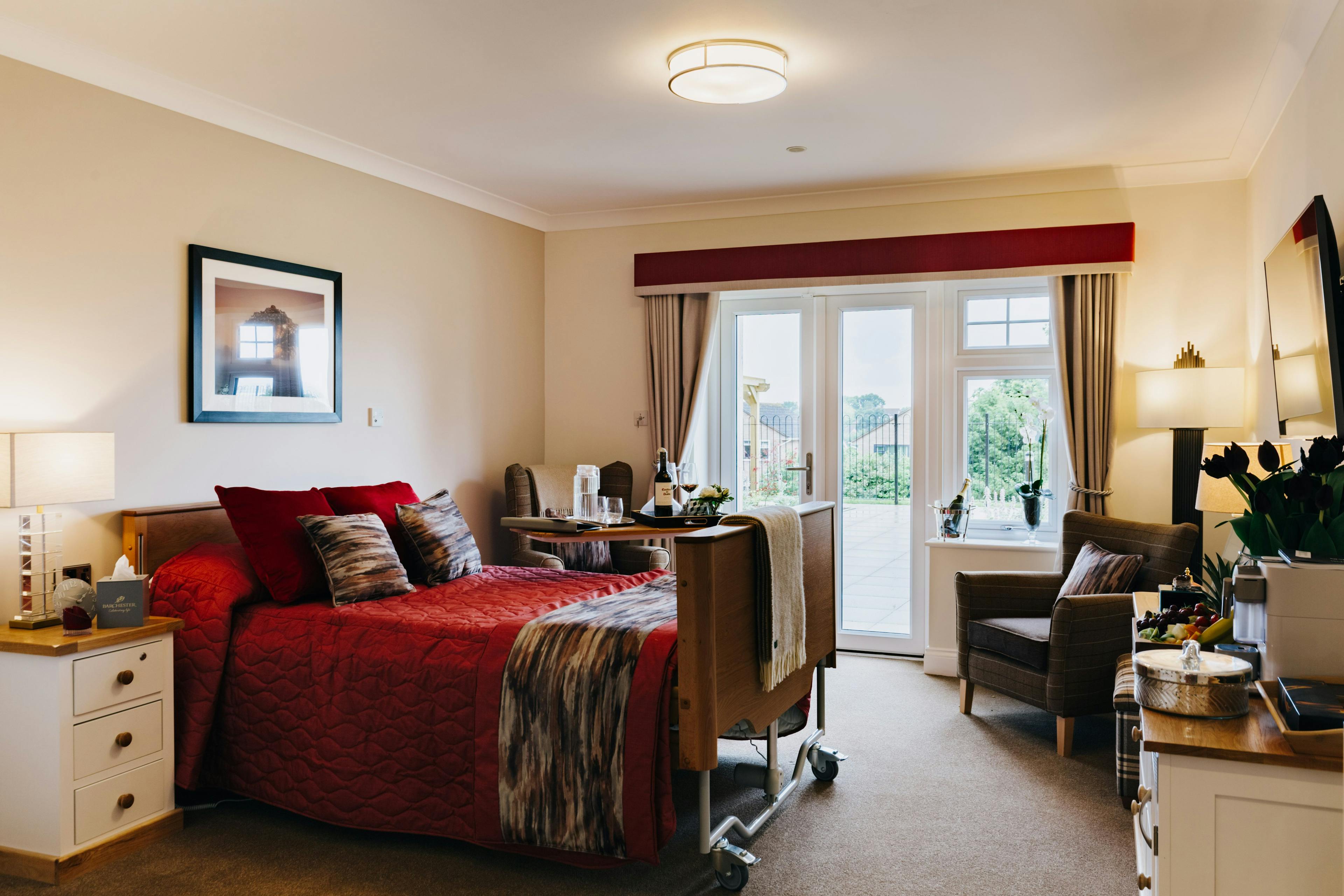 Bedroom at Raleigh Care Home in Exmouth, Devon