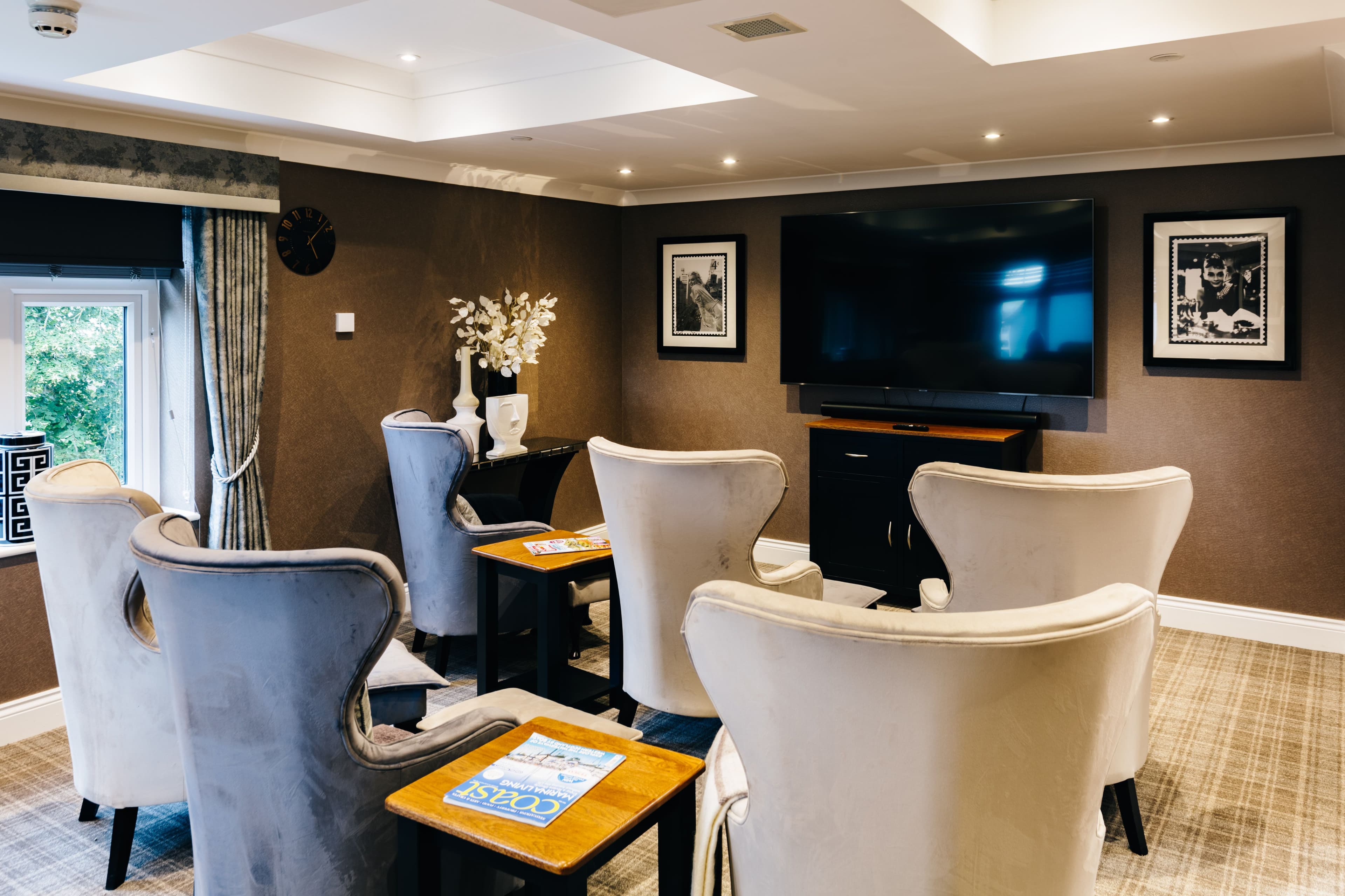 Cinema at Raleigh Care Home in Exmouth, Devon