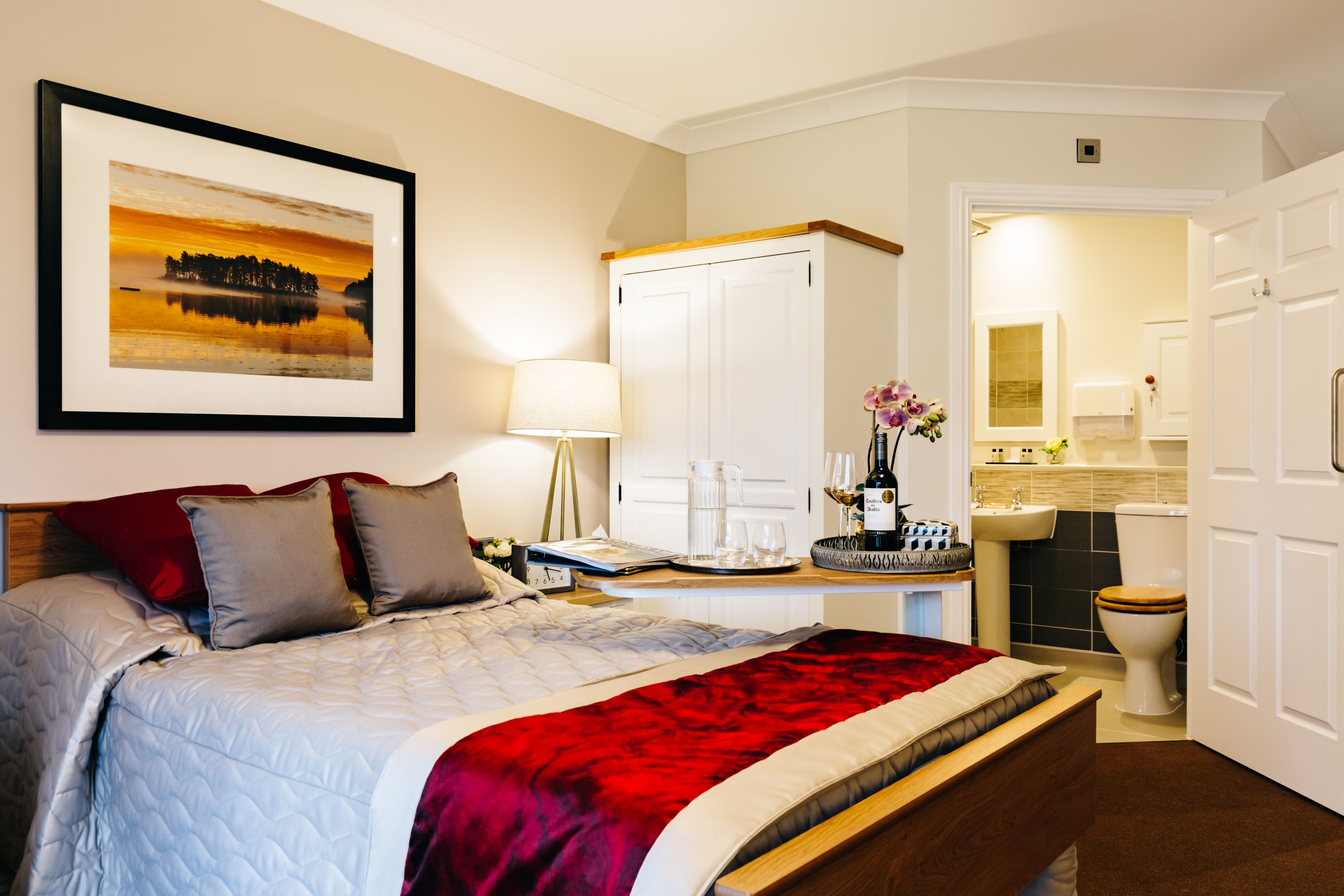 Bedroom at Raleigh Care Home in Exmouth, Devon