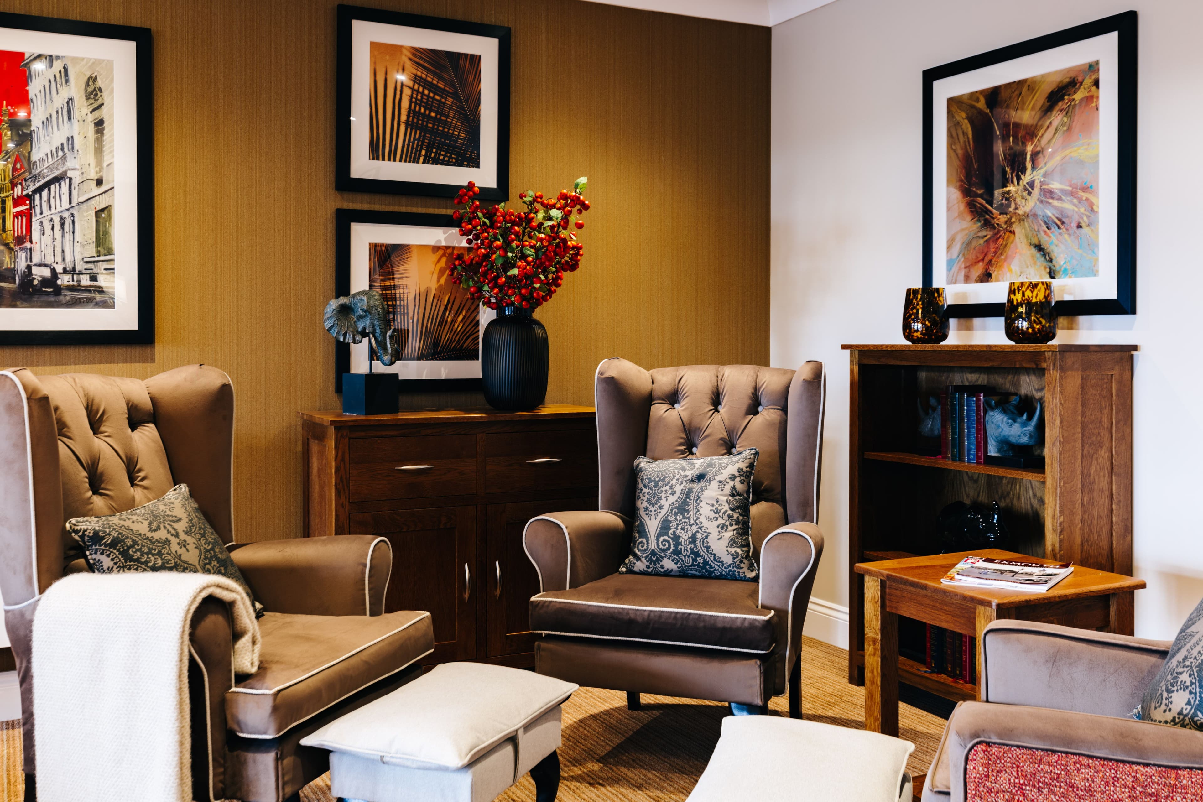Communal Area at Raleigh Care Home in Exmouth, Devon