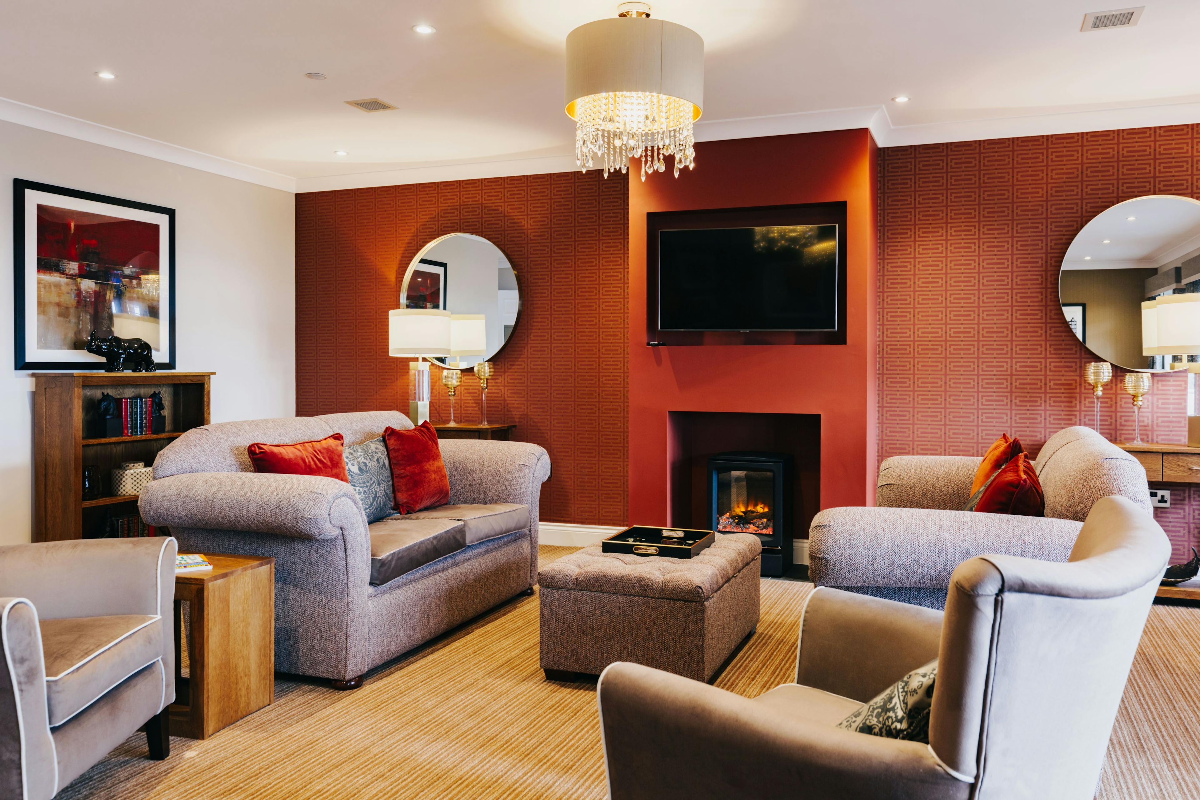 Communal Lounge at Raleigh Care Home in Exmouth, Devon