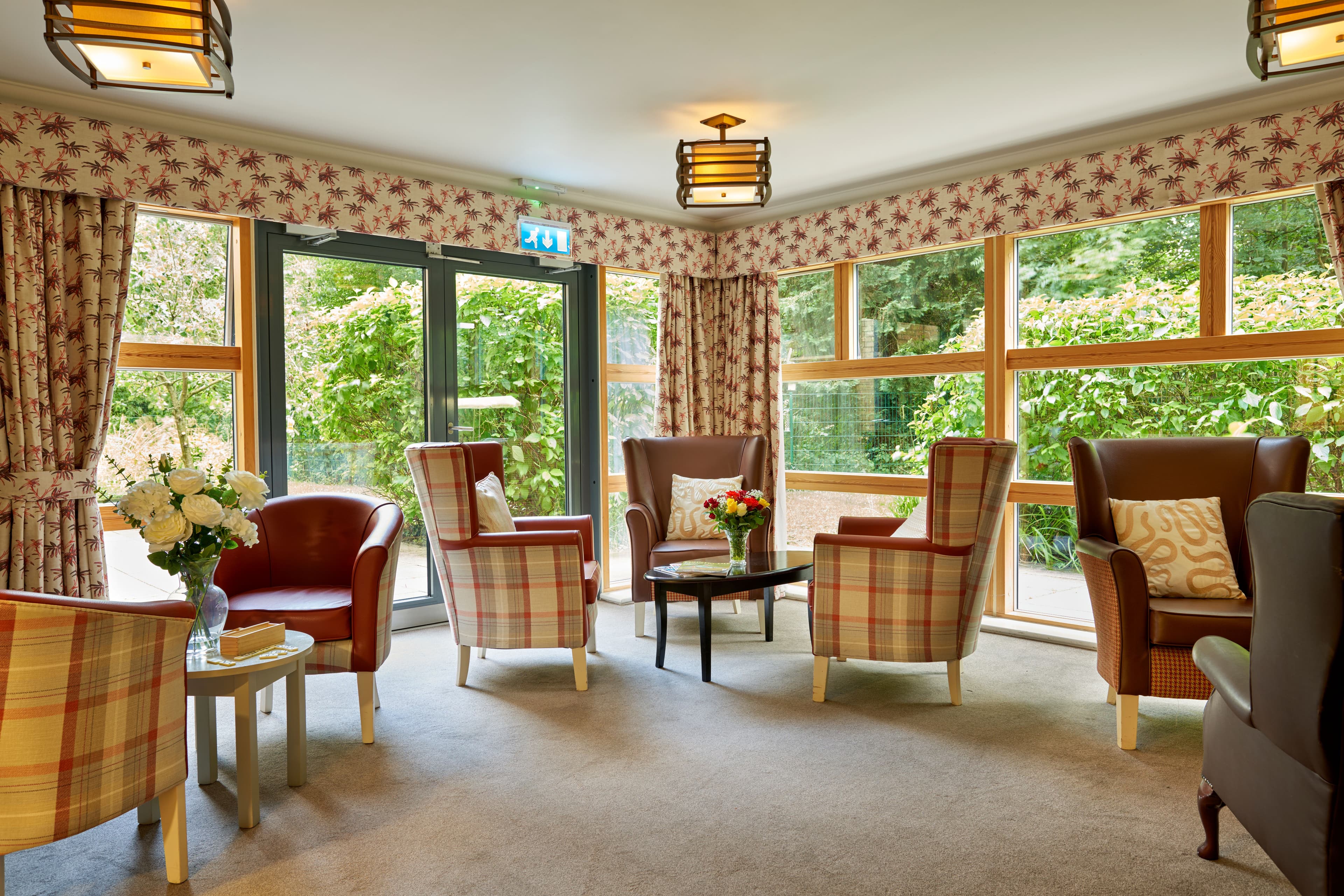 Lounge of Whittington House Care Home in Cheltenham, Gloucestershire