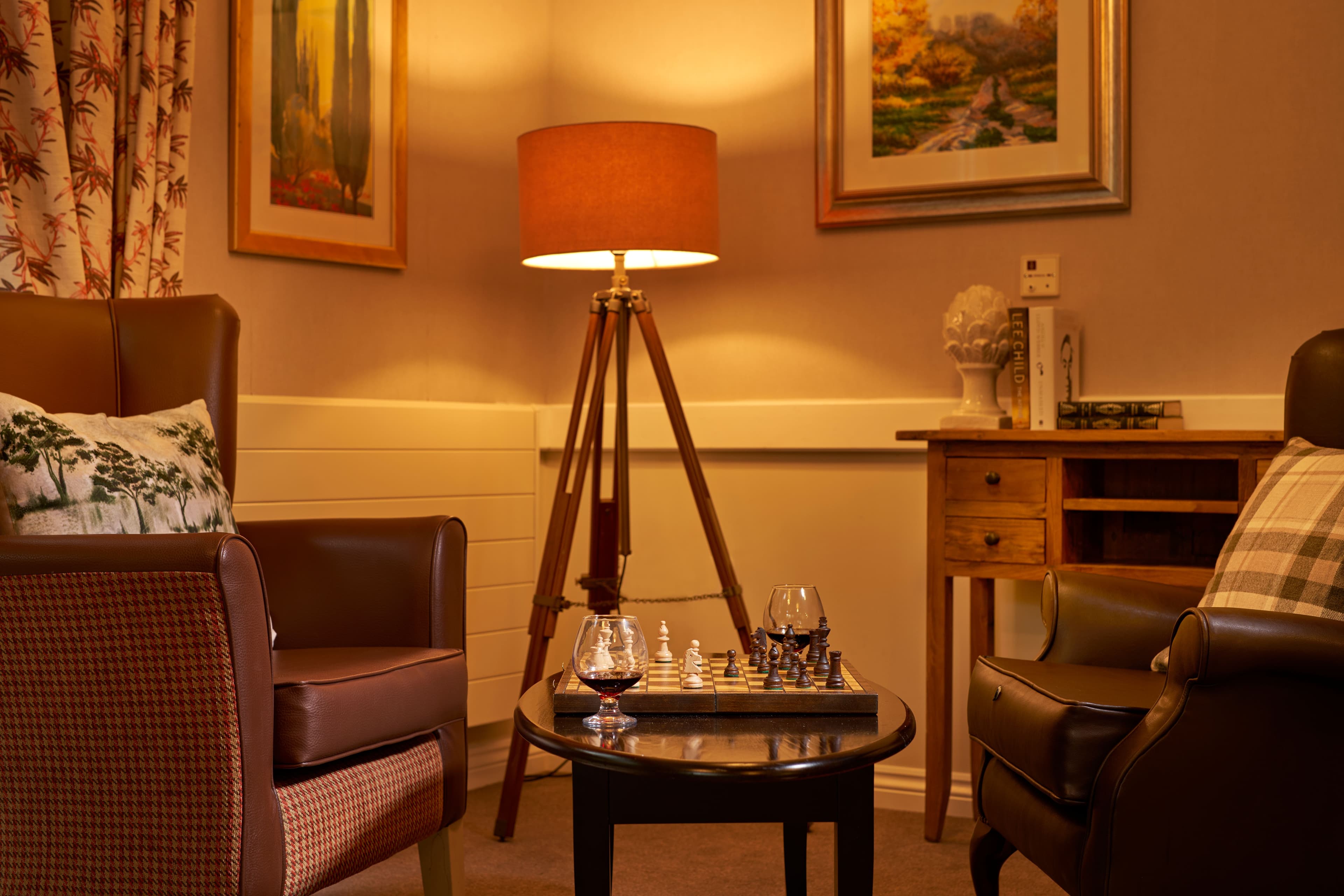 Lounge of Whittington House Care Home in Cheltenham, Gloucestershire