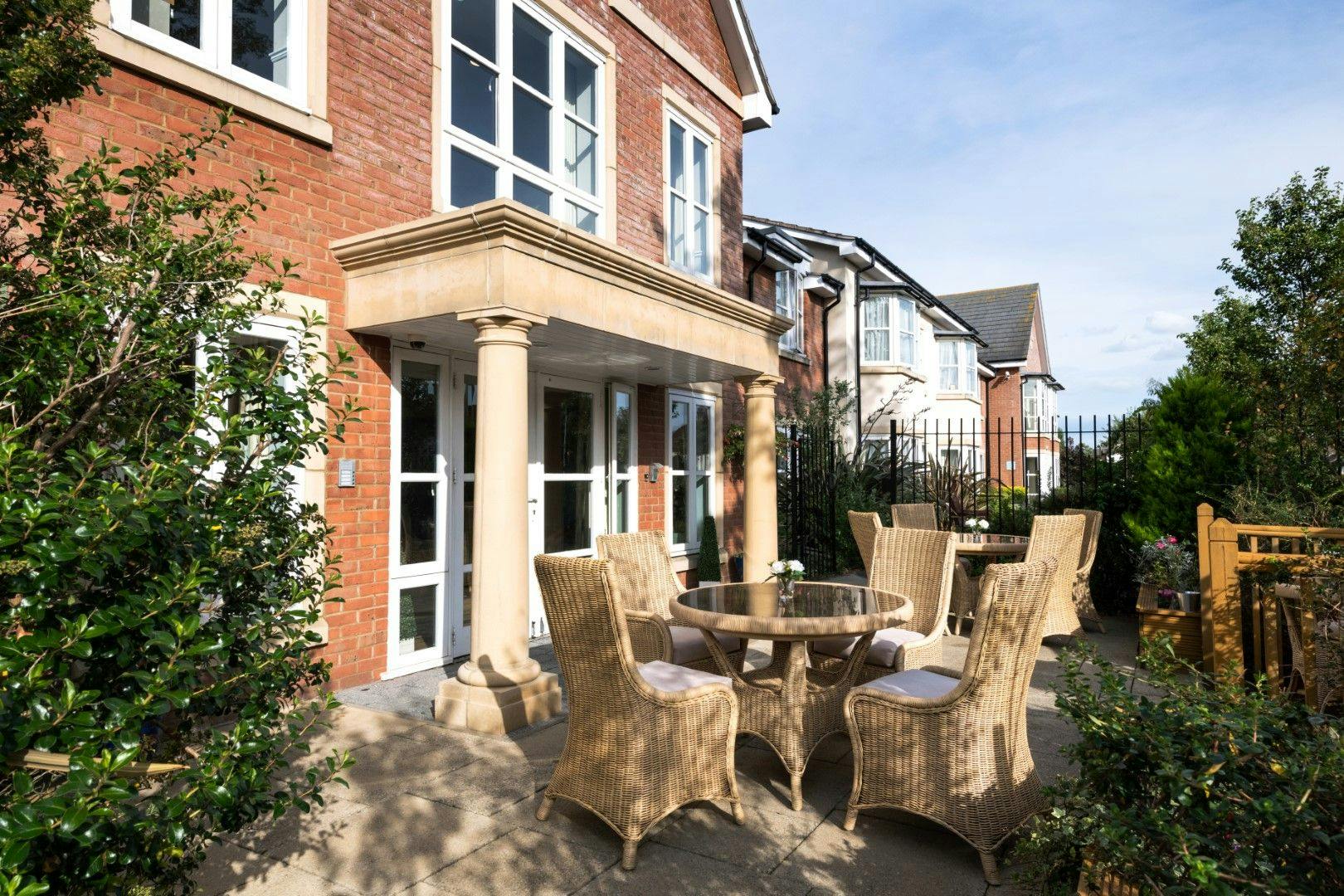 Garden at Admiral Court Care Home in Leigh-on-Sea, Southend-on-Sea