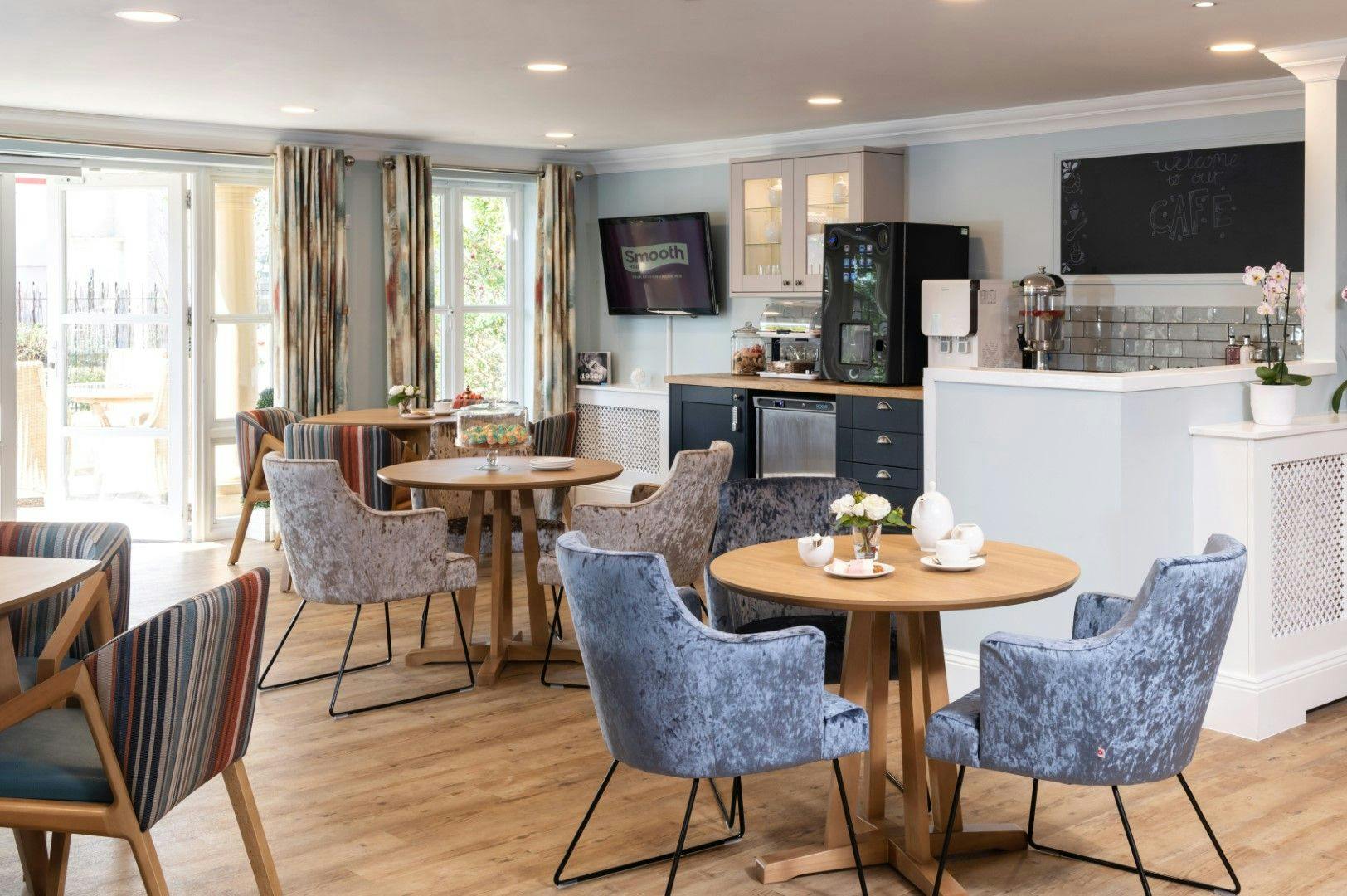 Dining Area at Admiral Court Care Home in Leigh-on-Sea, Southend-on-Sea