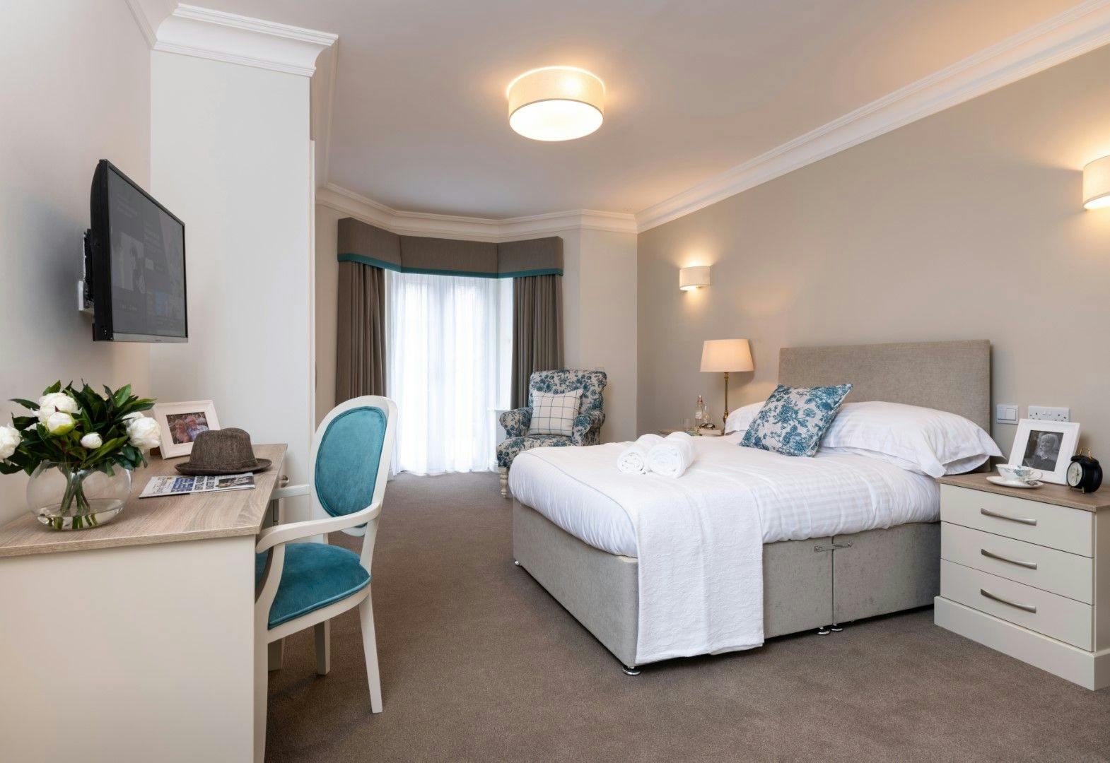 Bedroom at Henley Manor Care Home in Henley-on-Thames, South Oxfordshire