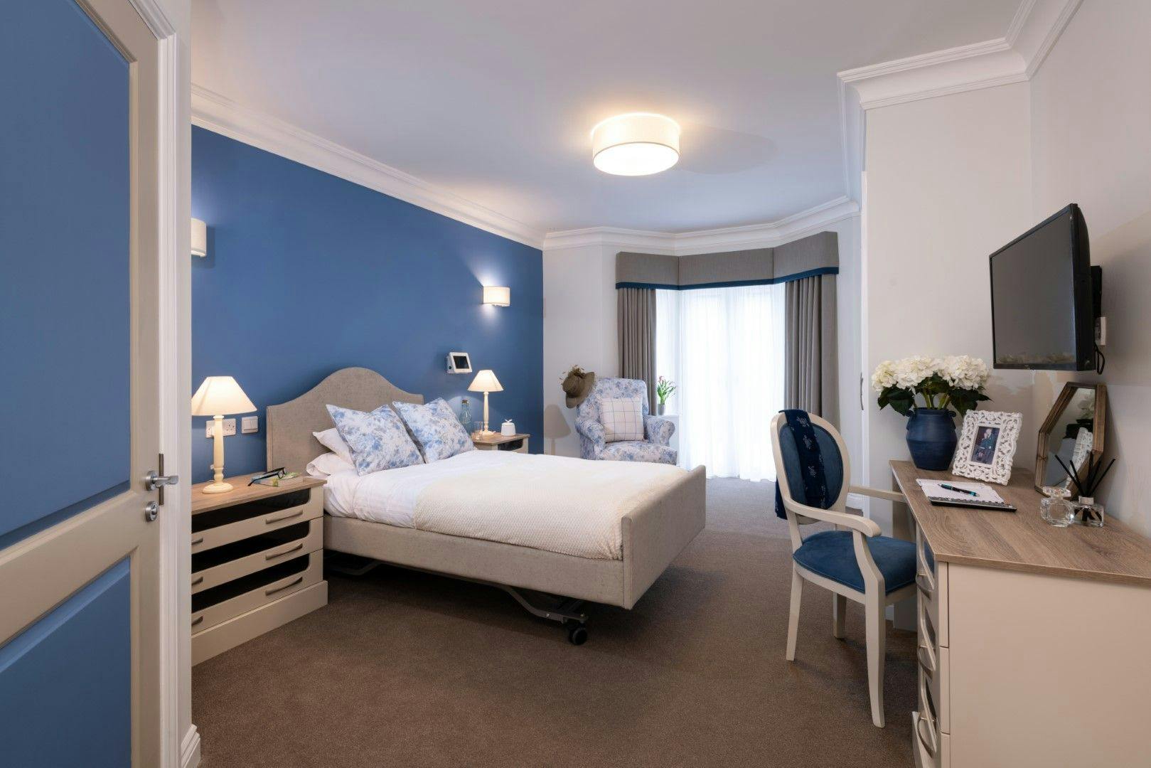 Bedroom at Henley Manor Care Home in Henley-on-Thames, South Oxfordshire