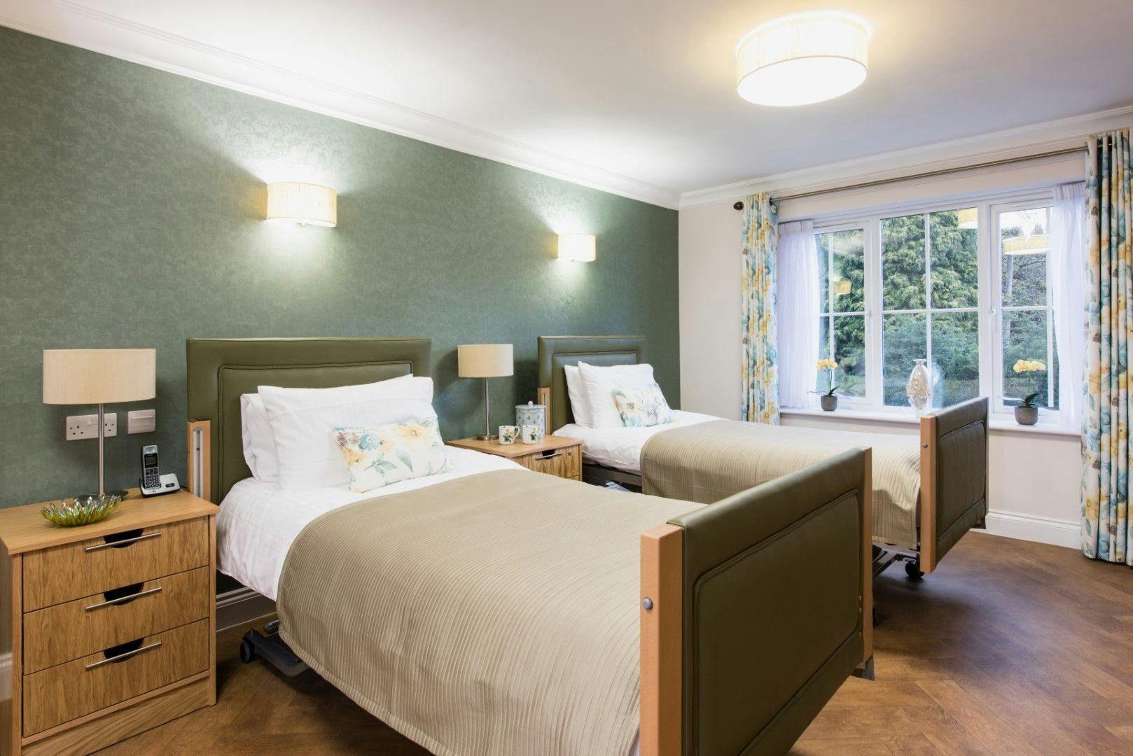 Bedroom at Lakeview Care Home in Surrey, South East England