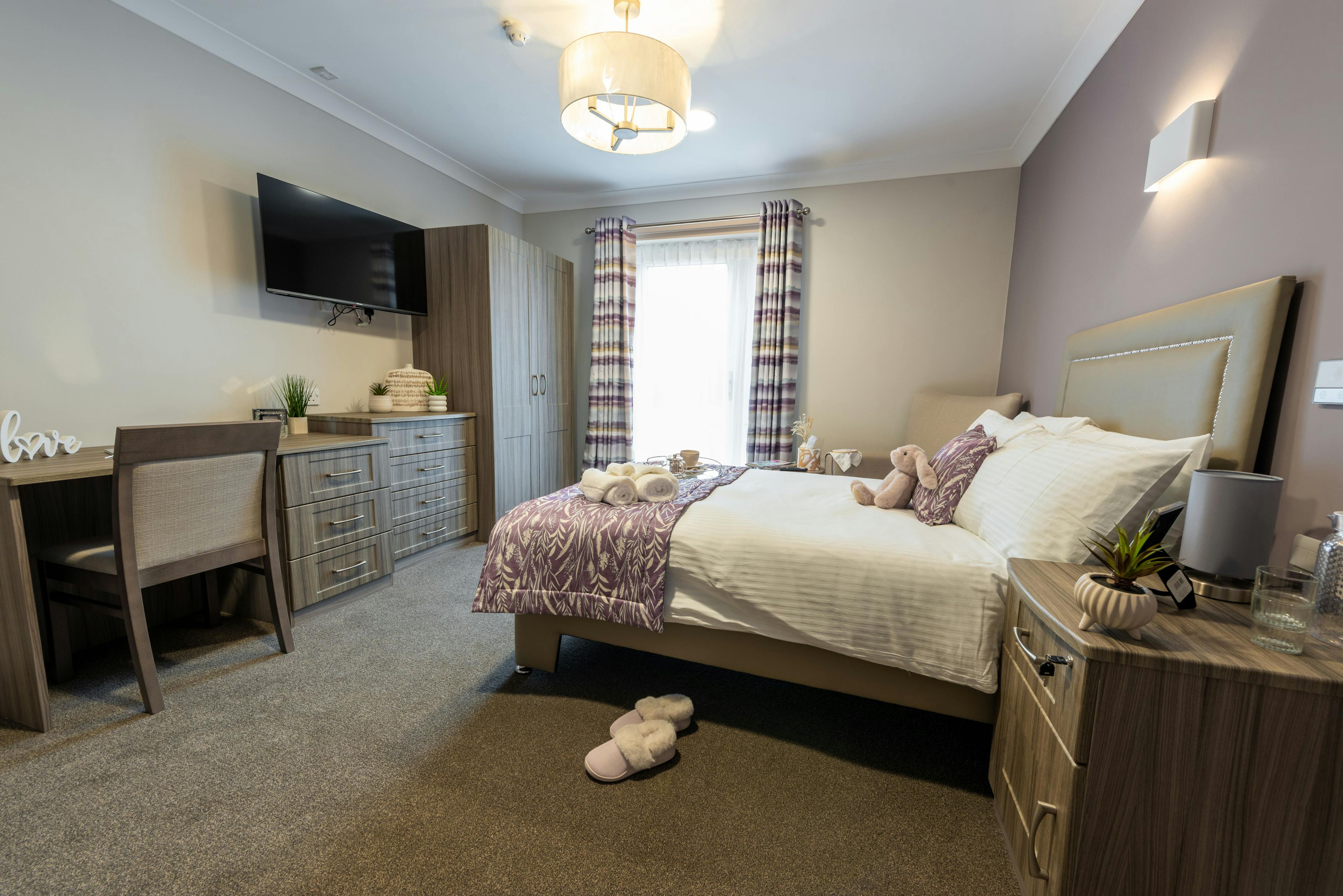 Bedroom of Astley View care home in Chorley