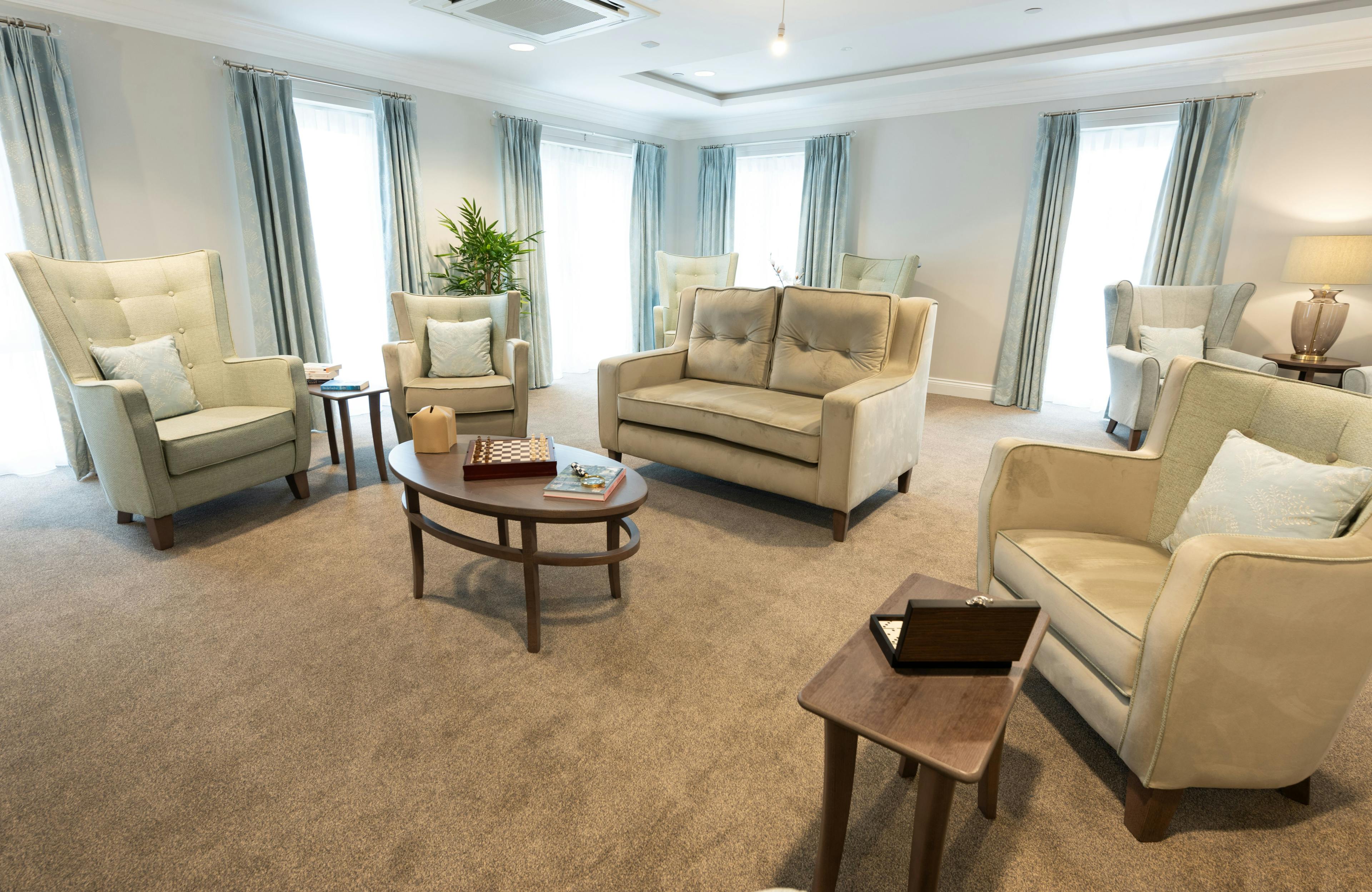 Lounge of Astley View care home in Chorley