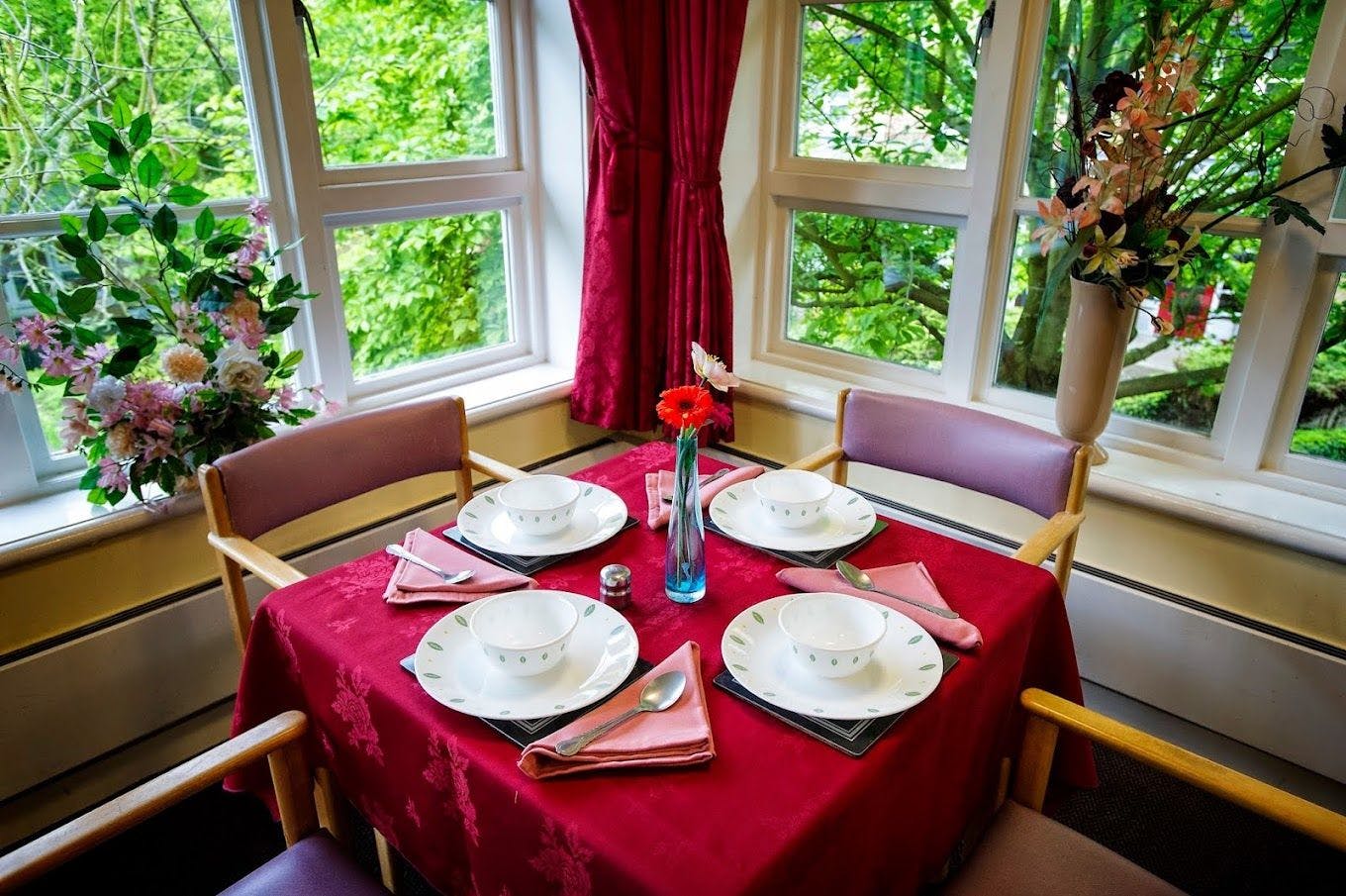 Dining Room at Ashna House Care Home in Streatham, London